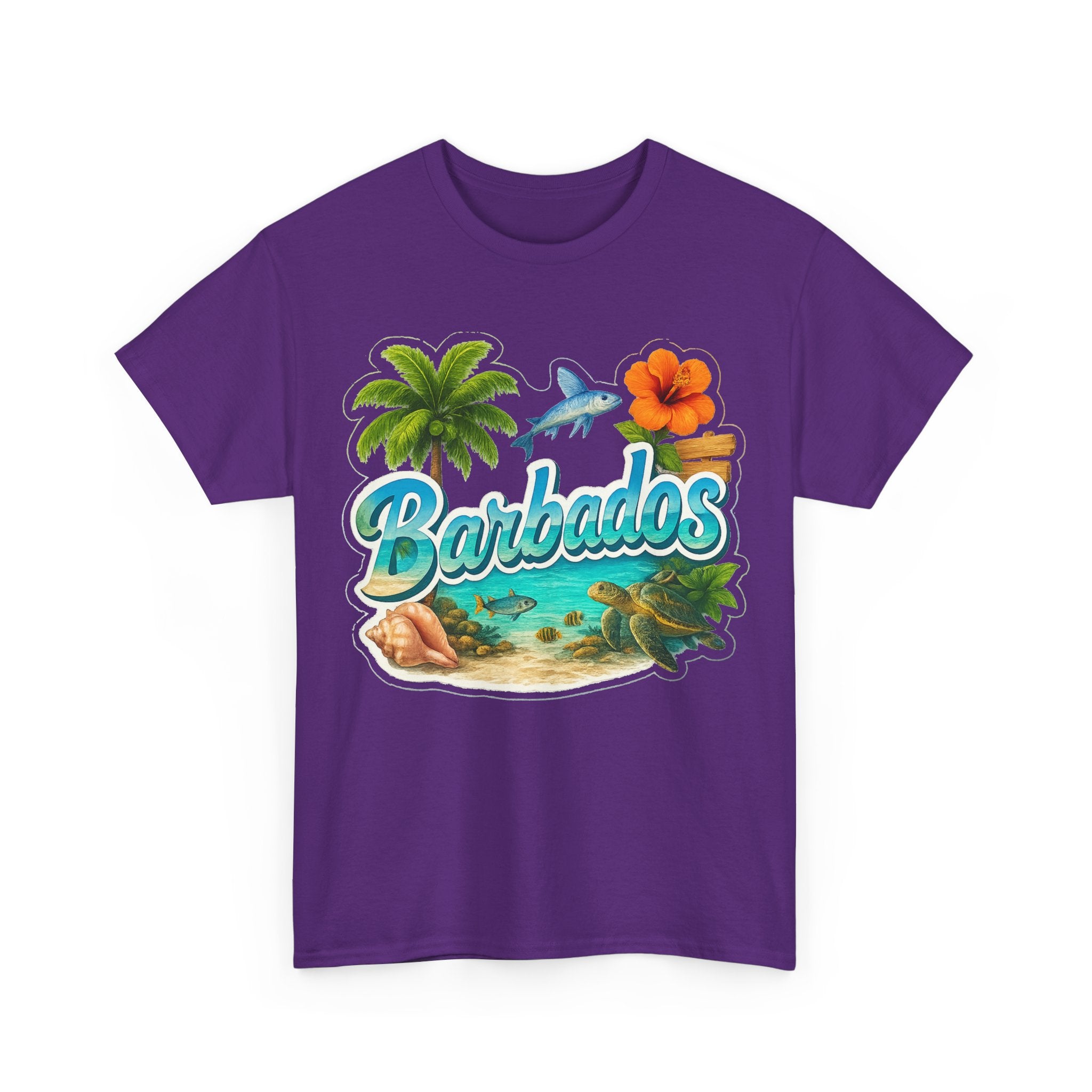 Barbados Beach Graphic Tee — Tropical Island Vacation T‑Shirt