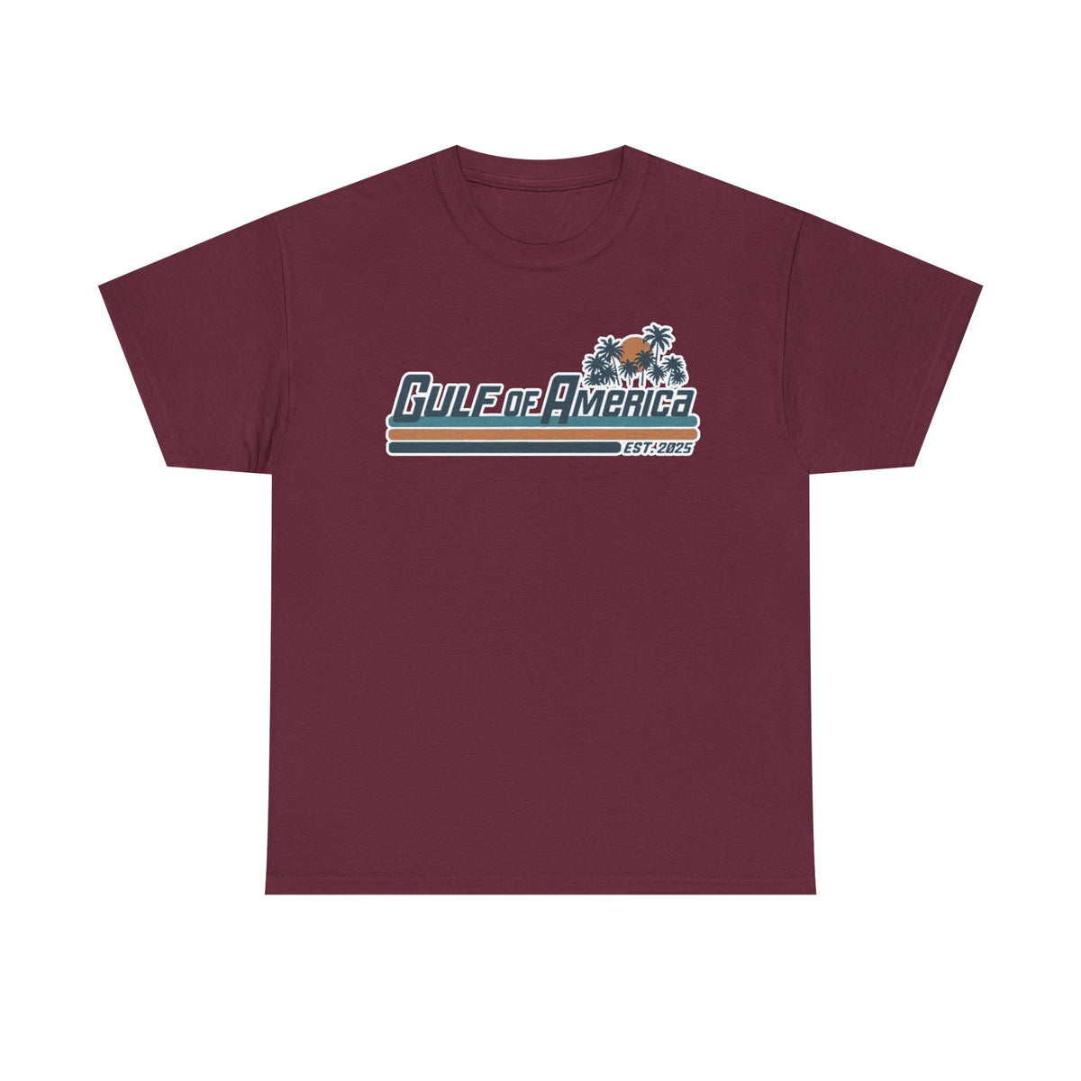 Gulf of America Vintage Surf Tee — Retro Beach Logo T-Shirt