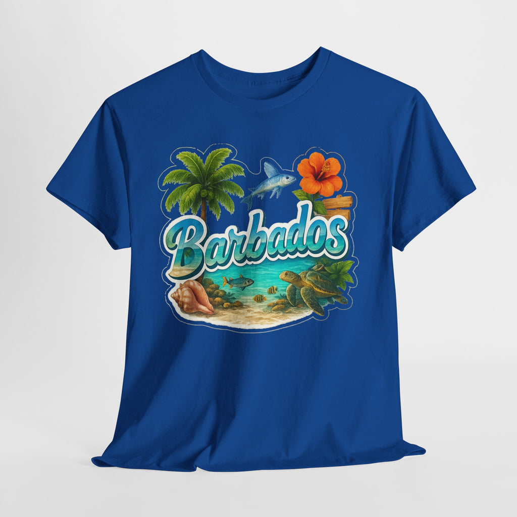 Barbados Beach Graphic Tee — Tropical Island Vacation T‑Shirt