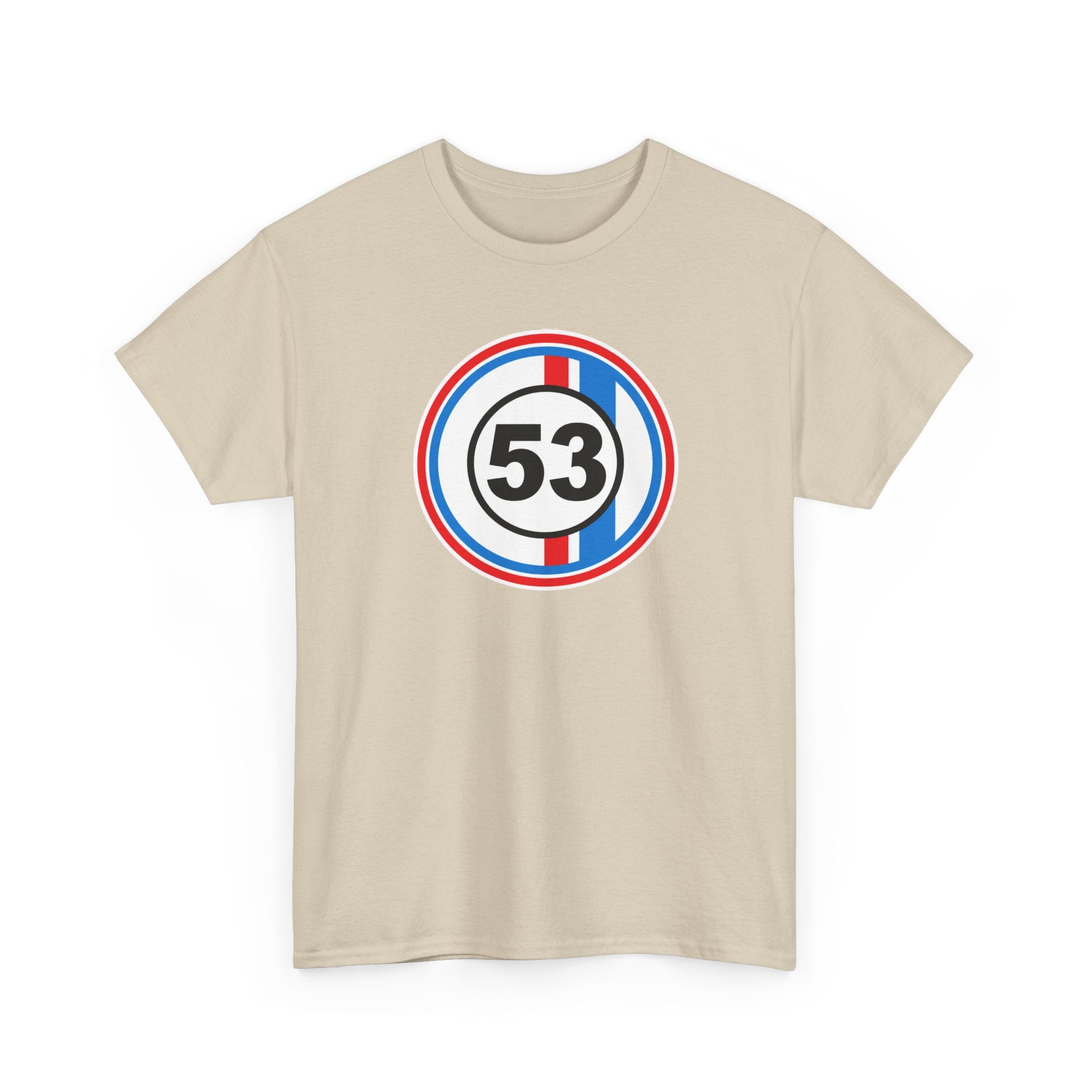 Racing Stripe Number 53 Cotton T-Shirt / Tee