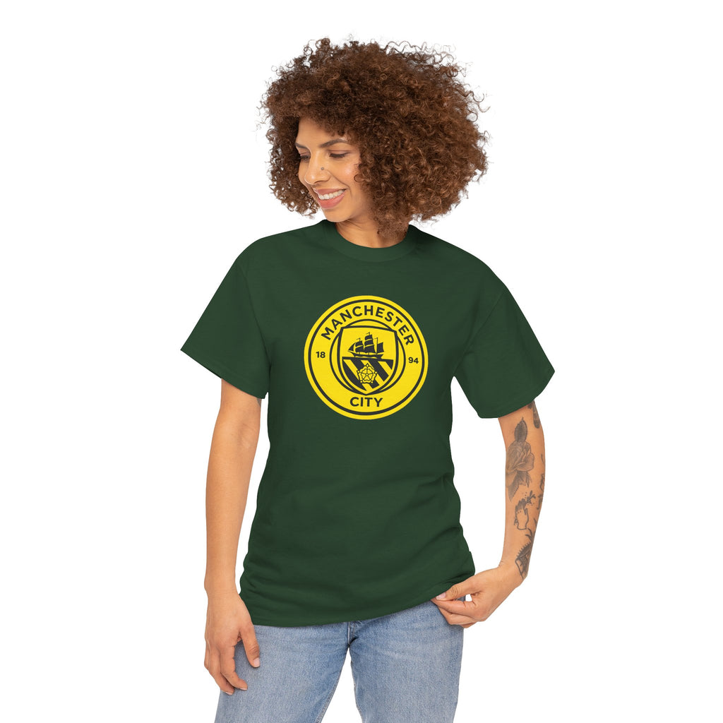 Manchester City Yellow Crest T-Shirt