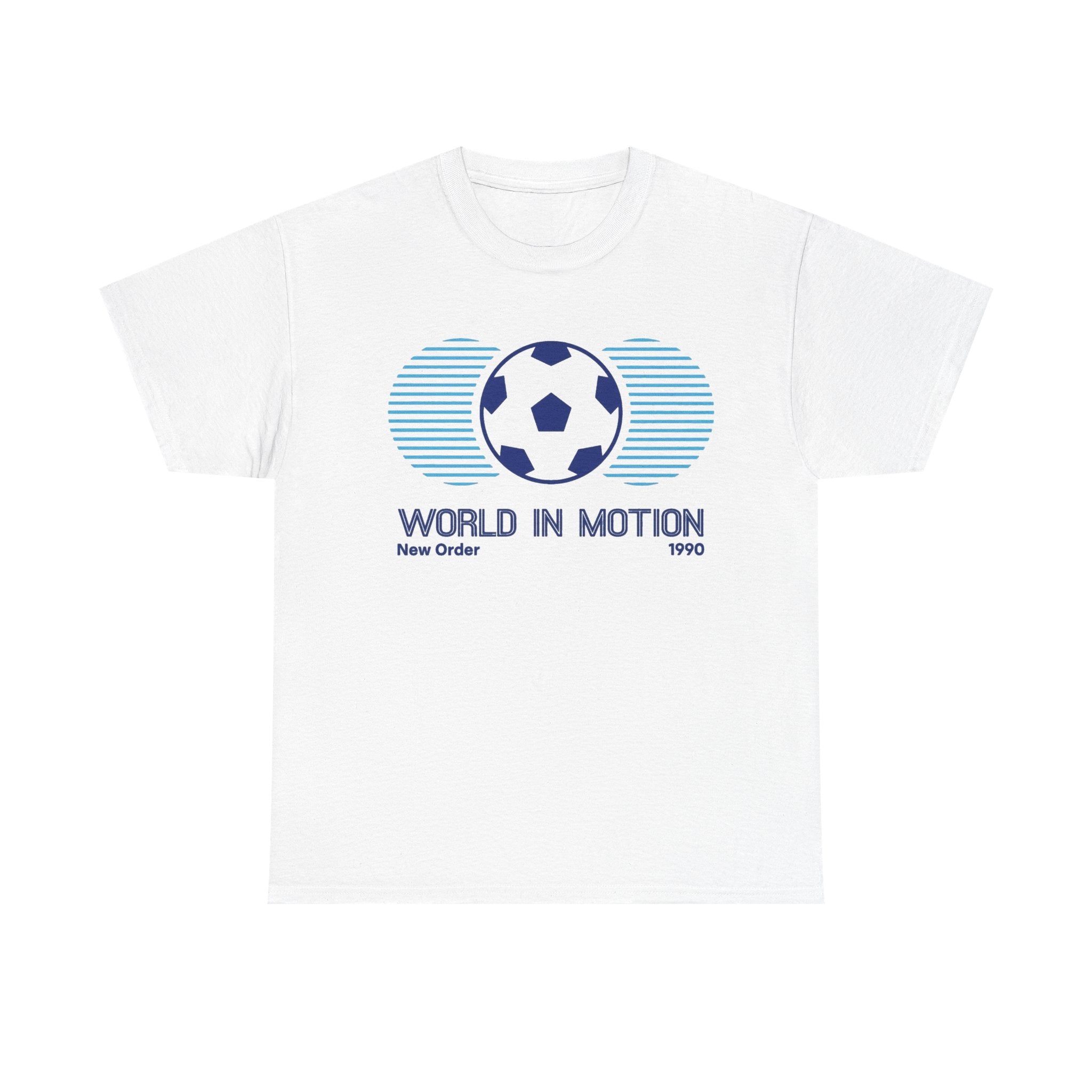 Soccer 'World in Motion' T‑Shirt — Retro Football Graphic Tee