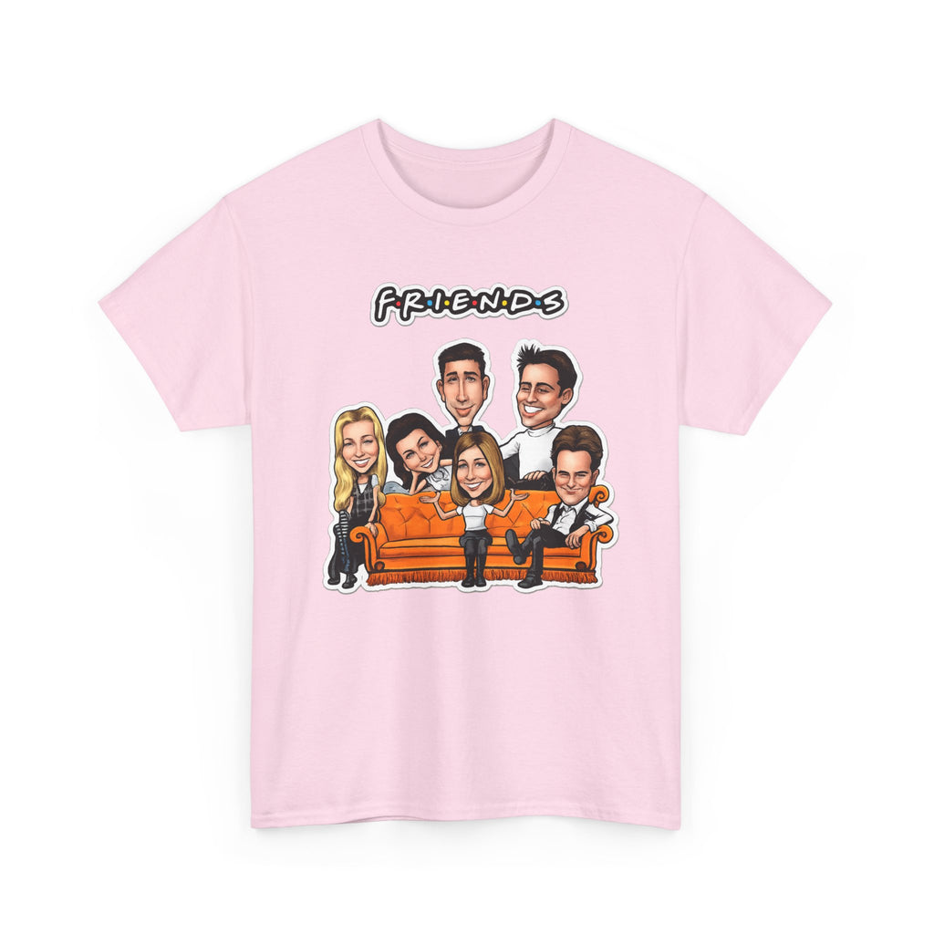 Friends TV Show Cartoon Cast T-Shirt — Iconic Couch Graphic Tee
