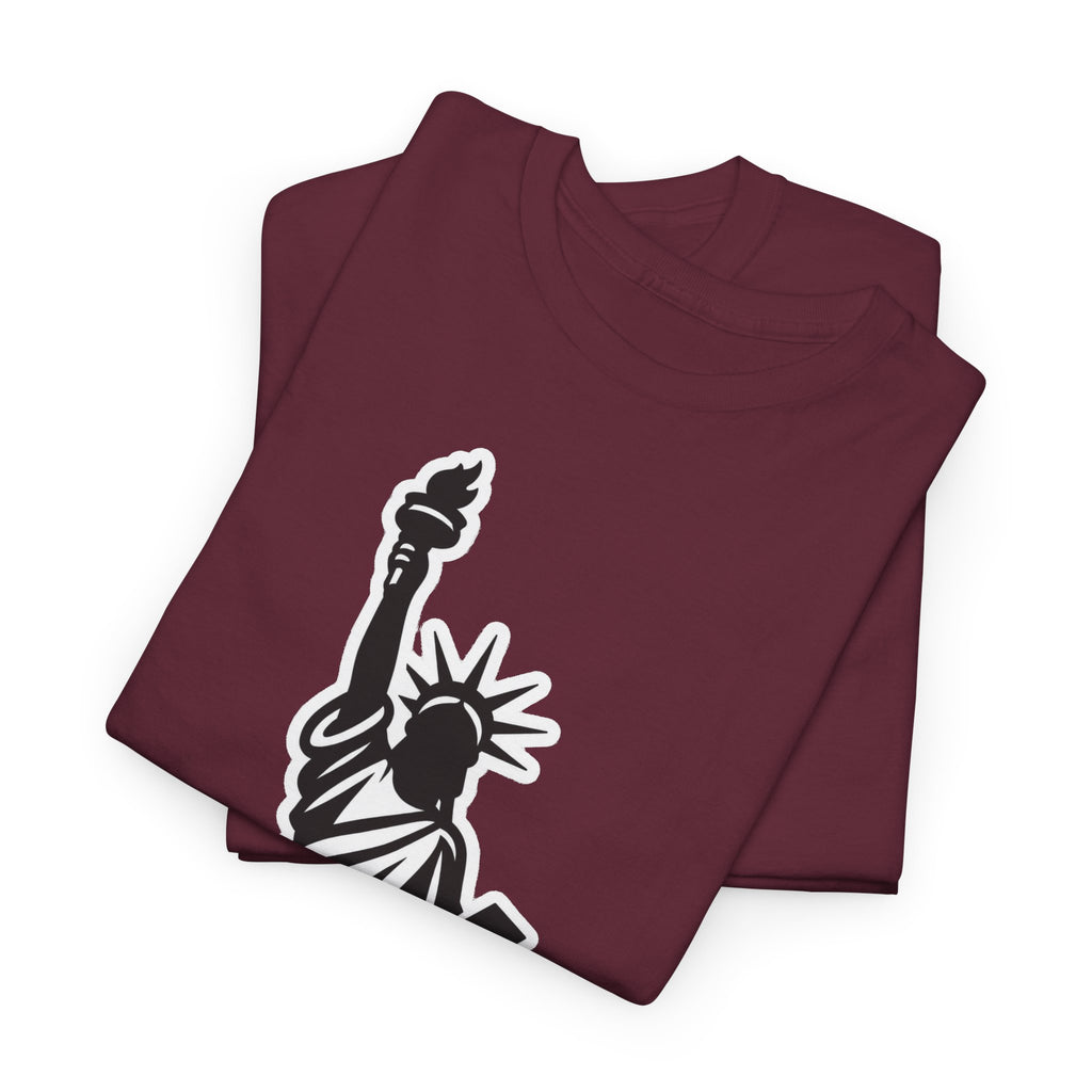New York City Statue of Liberty Graphic Cotton T-Shirt / Tee