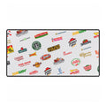 American Fast Food Chains Logo Desk Mat — Oversized Gaming & Office Mouse Pad