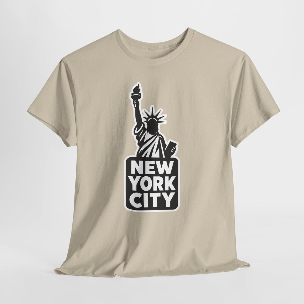 New York City Statue of Liberty Graphic Cotton T-Shirt / Tee