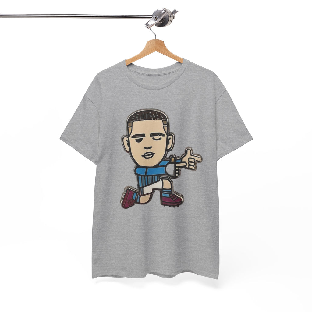 Phil Foden Cartoon Dance Pose Tee - Funky Character Graphic T-Shirt