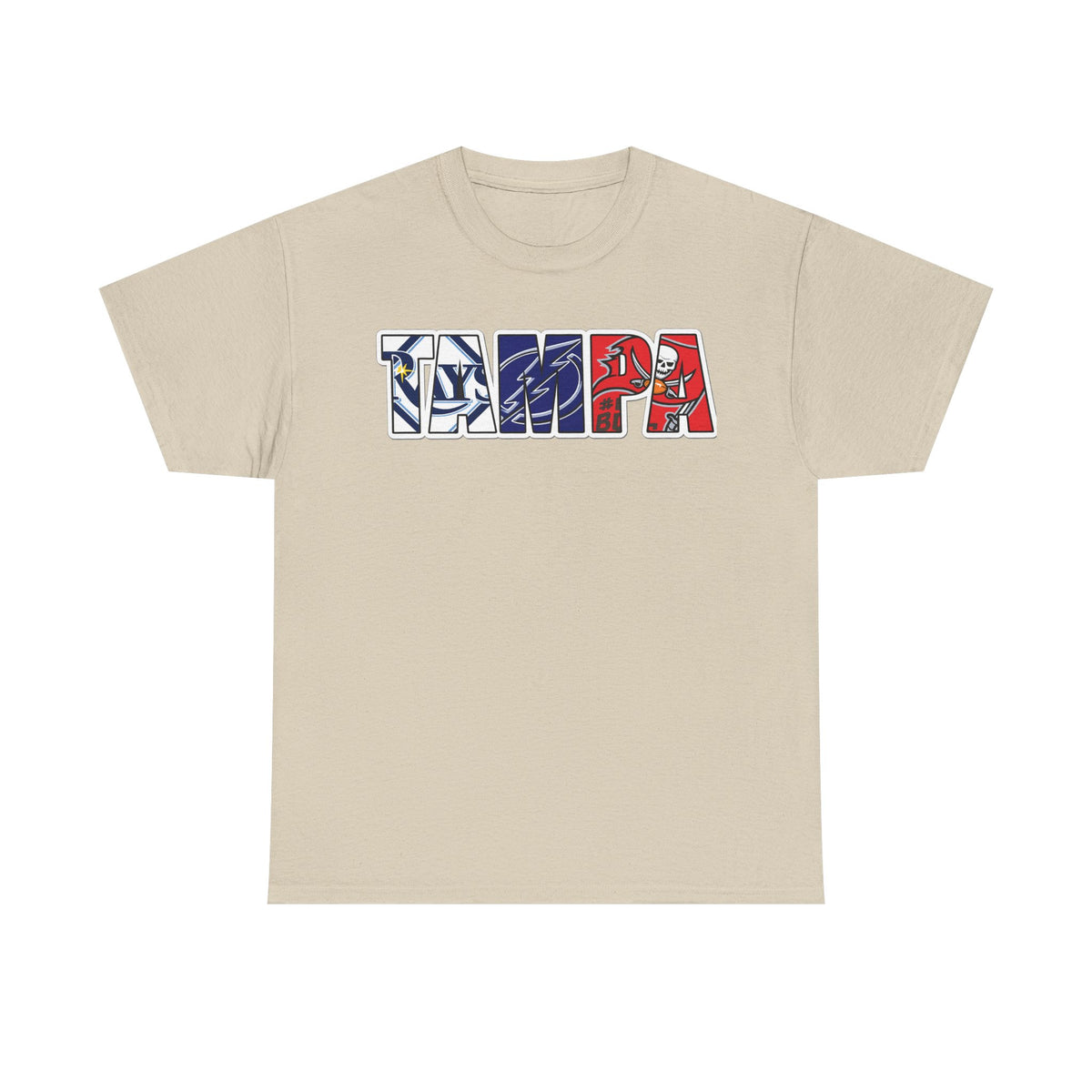 Tampa Block Letter Tee — Florida Flag Graphic T‑Shirt