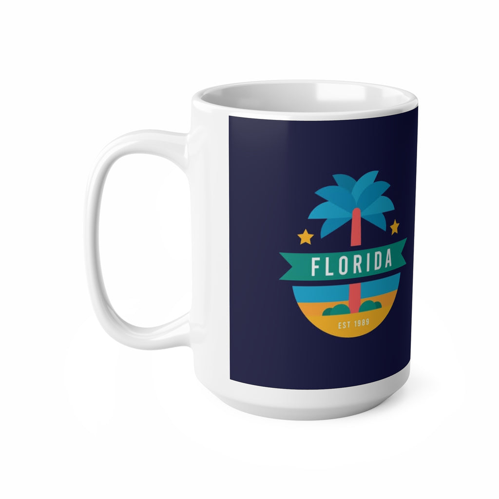 Florida Palm Beach Coffee Mug — Retro Vacation Ceramic Mug (11oz & 15oz)