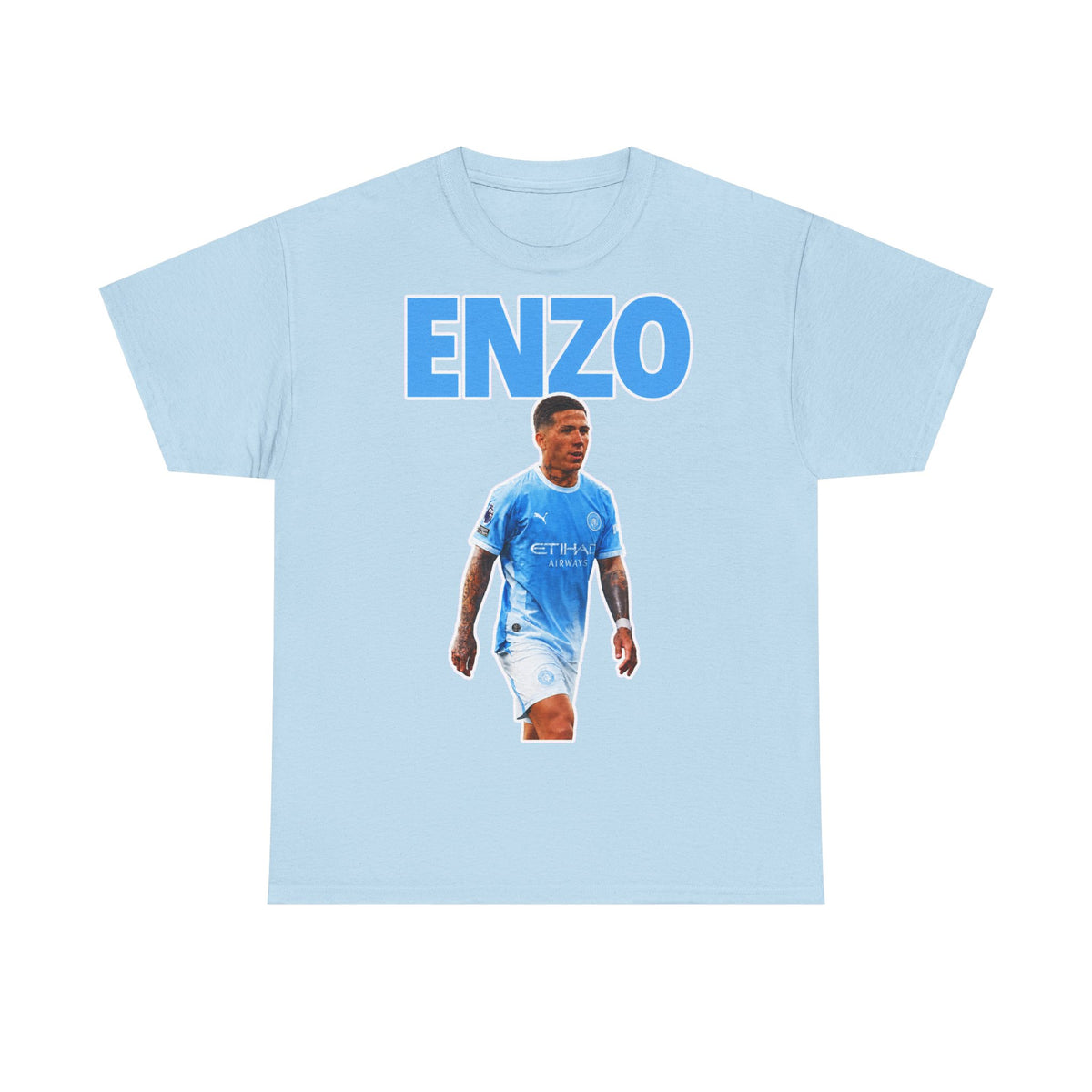 Enzo Fernandez Manchester City Inspired Cotton T-Shirt