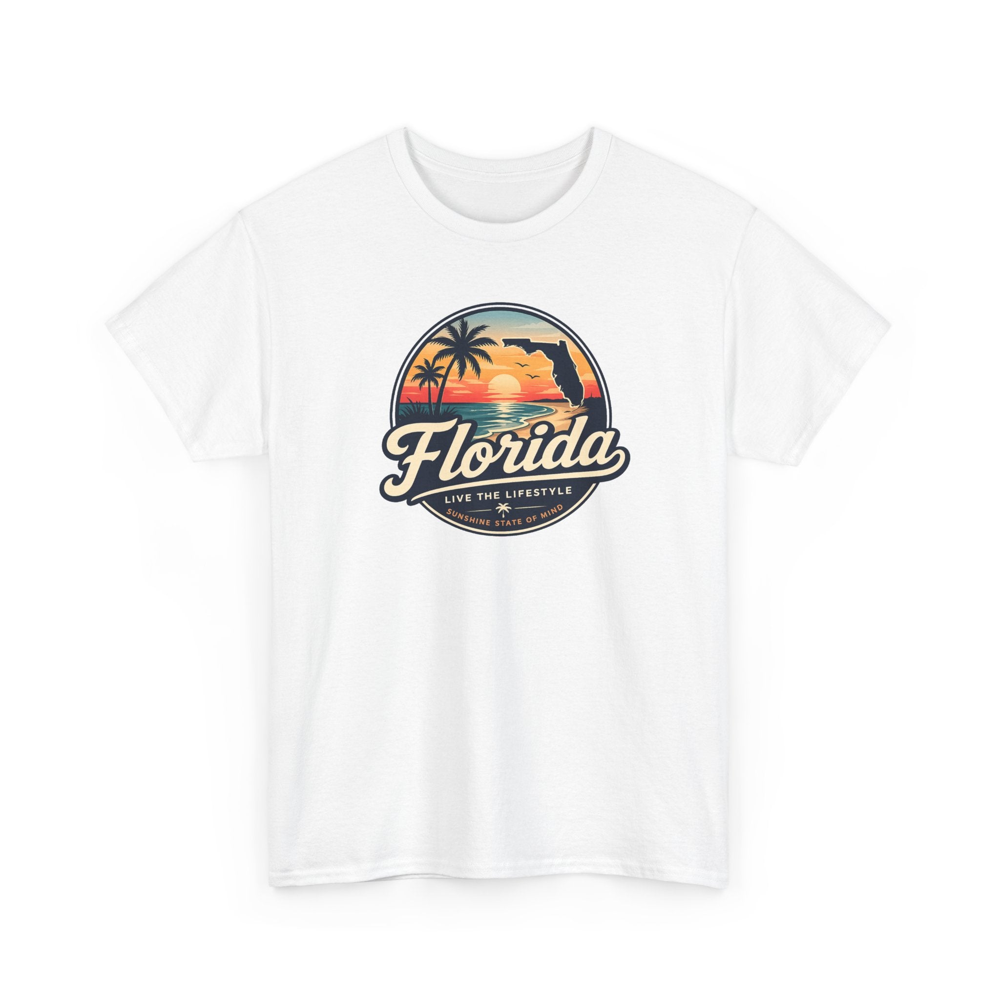 Florida Sunset Tee — Vintage Palm Beach Graphic T-Shirt