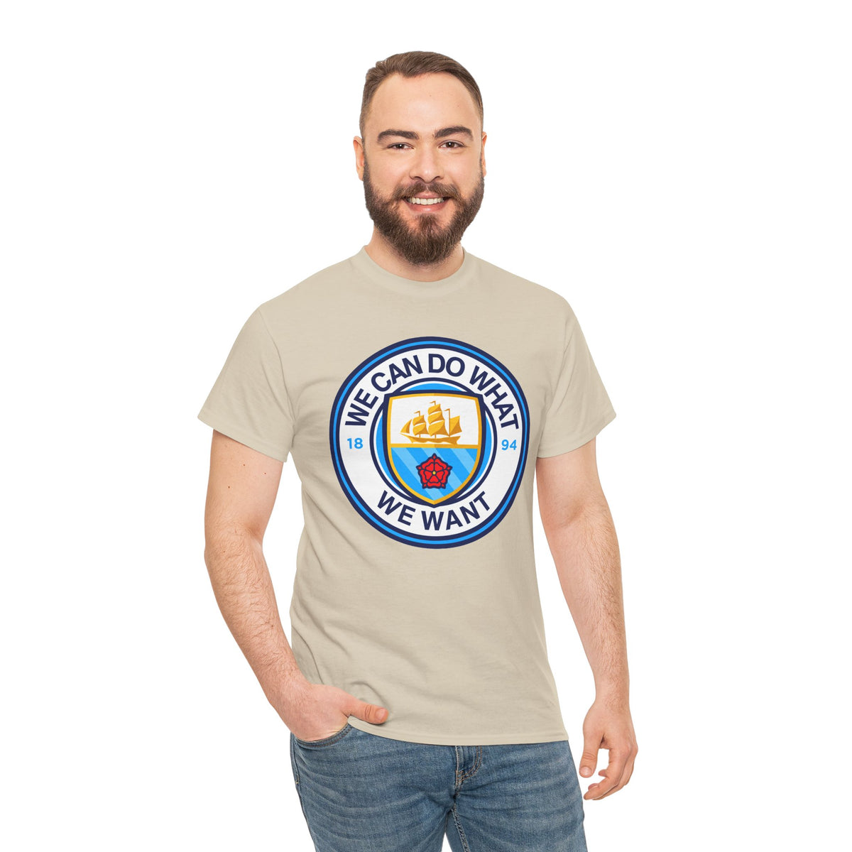 We Can Do What We Want Manchester  City Graphic Cotton T-Shirt