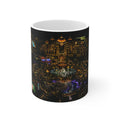Epic Universe Nightscape Ceramic Coffee Mug — Neon Skyline 11oz & 15oz
