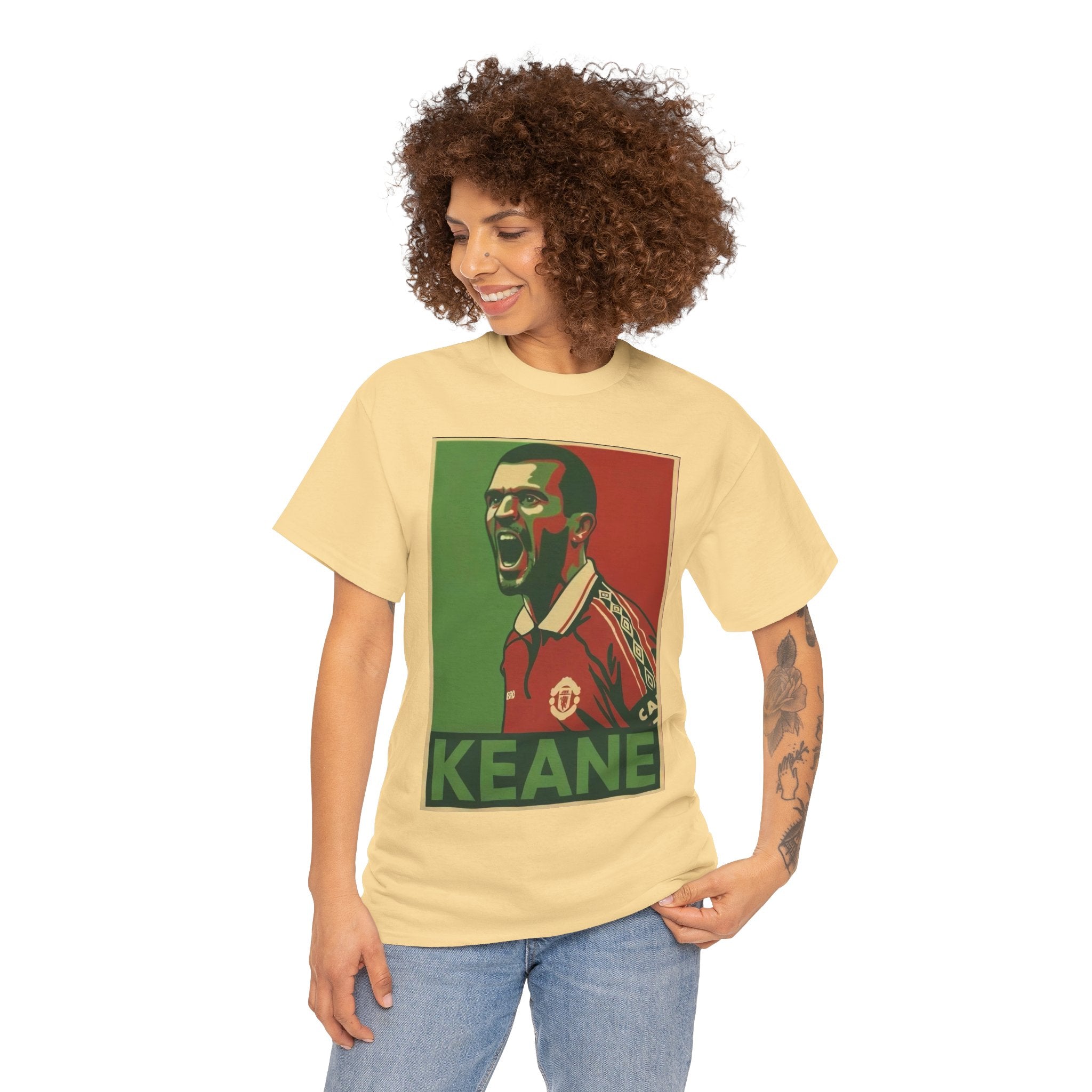 Roy Keane Manchester United Legend Retro Football Tee