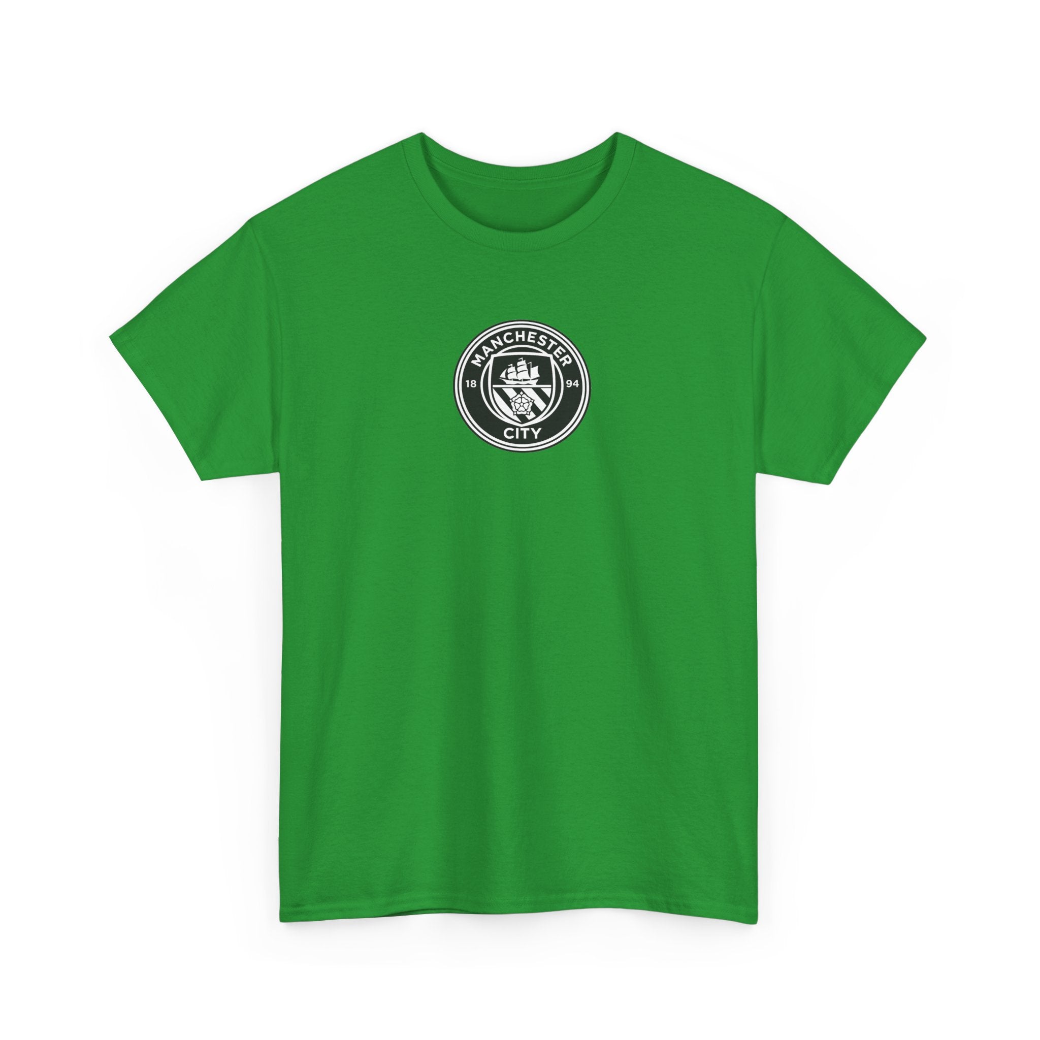 Man City Unofficial T-Shirt — Vintage Crest Logo Tee (Small Chest Emblem)