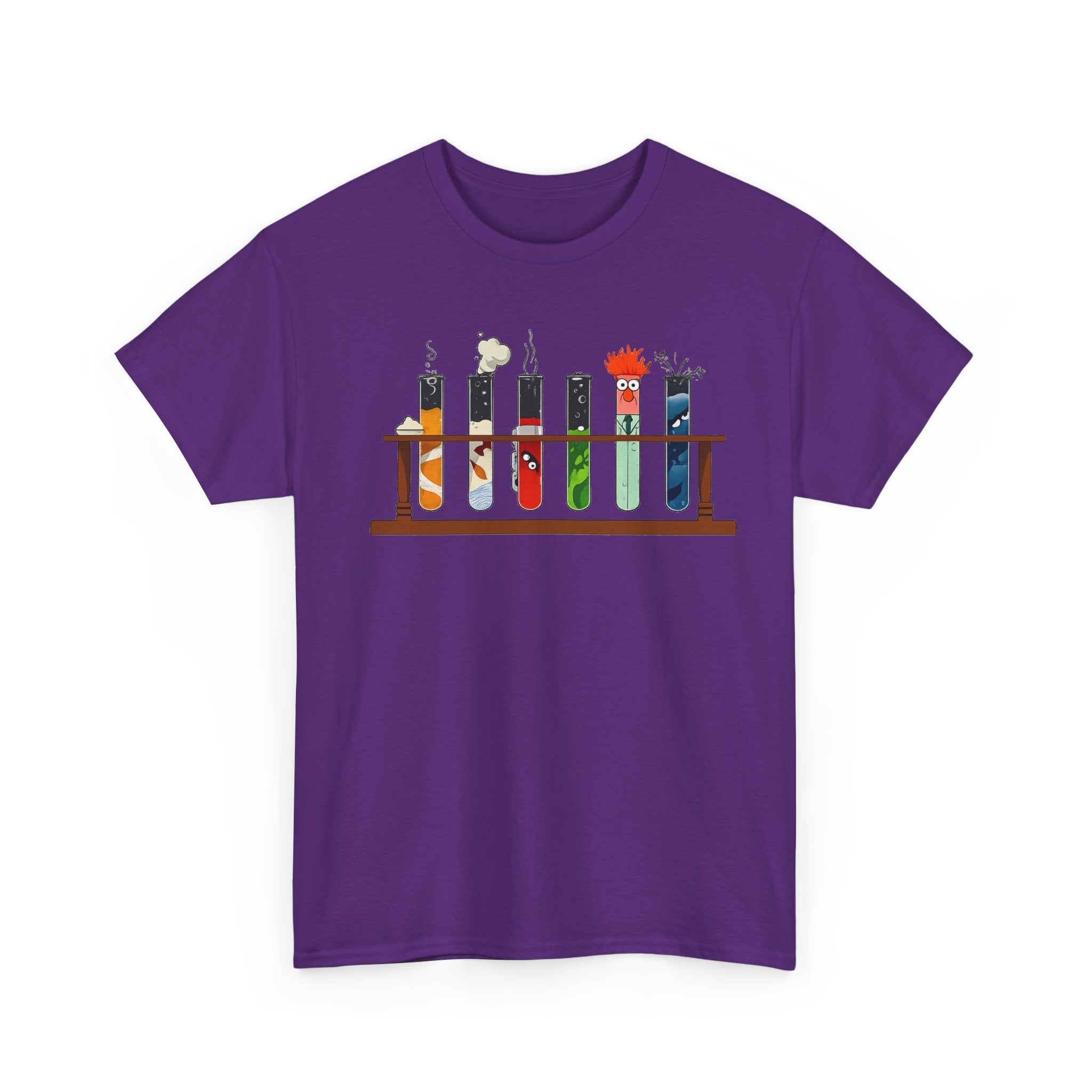 Muppets Beaker Science Test Tube Cats T‑Shirt — Cute Laboratory Cat Illustrations Tee