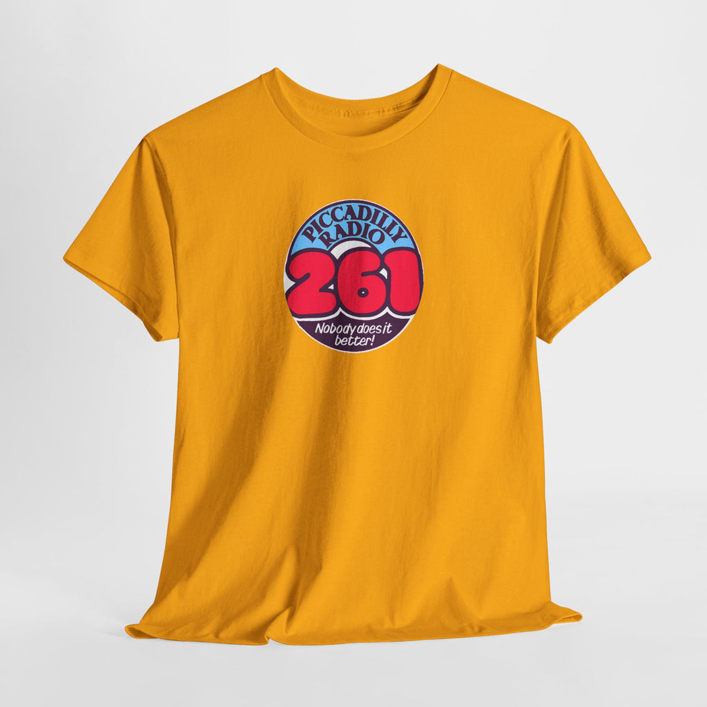 Piccadilly Radio '261' Logo T‑Shirt — Vintage Unofficial Radio Station Graphic Tee