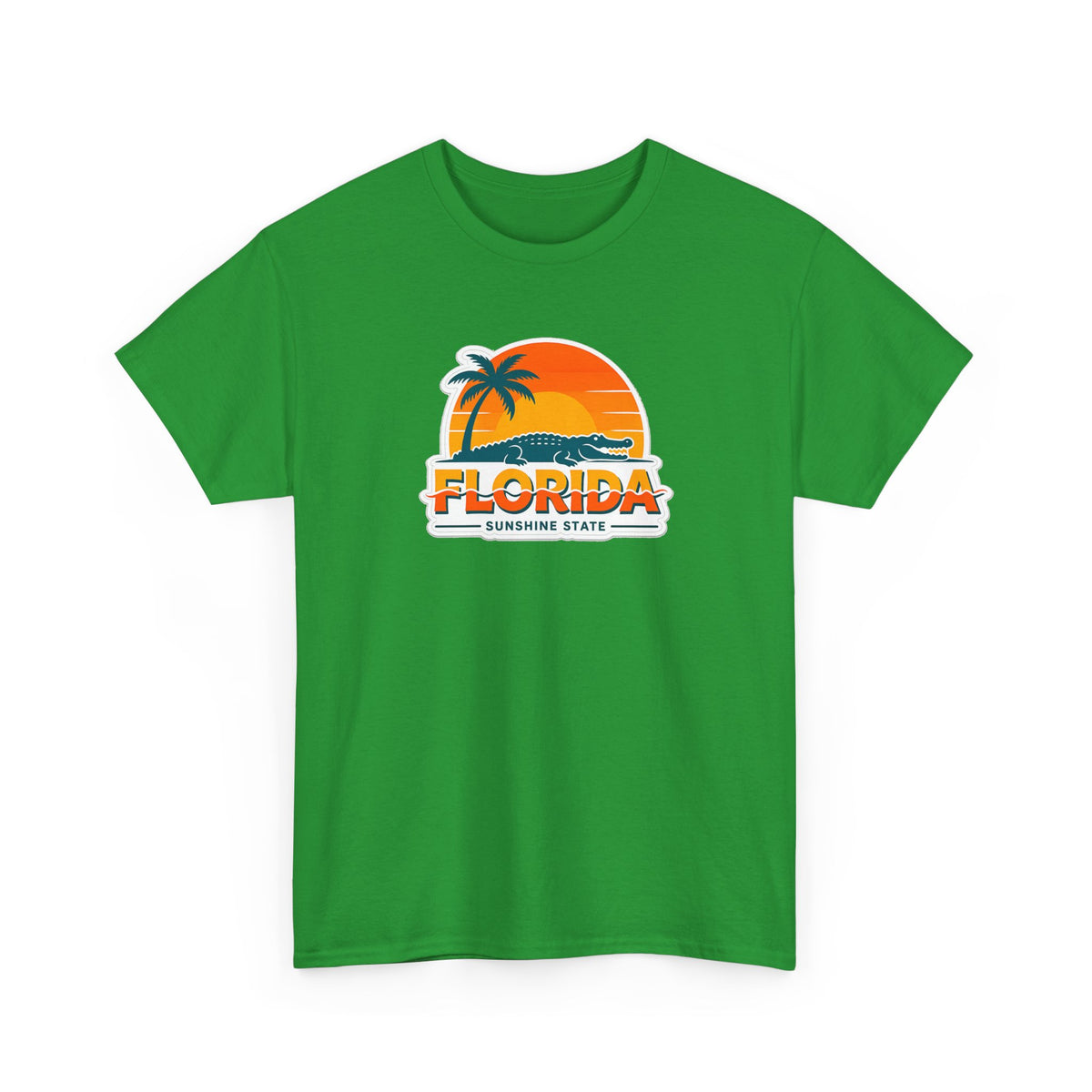 Florida Sunshine State T-Shirt — Retro Palm Sunset Graphic Tee