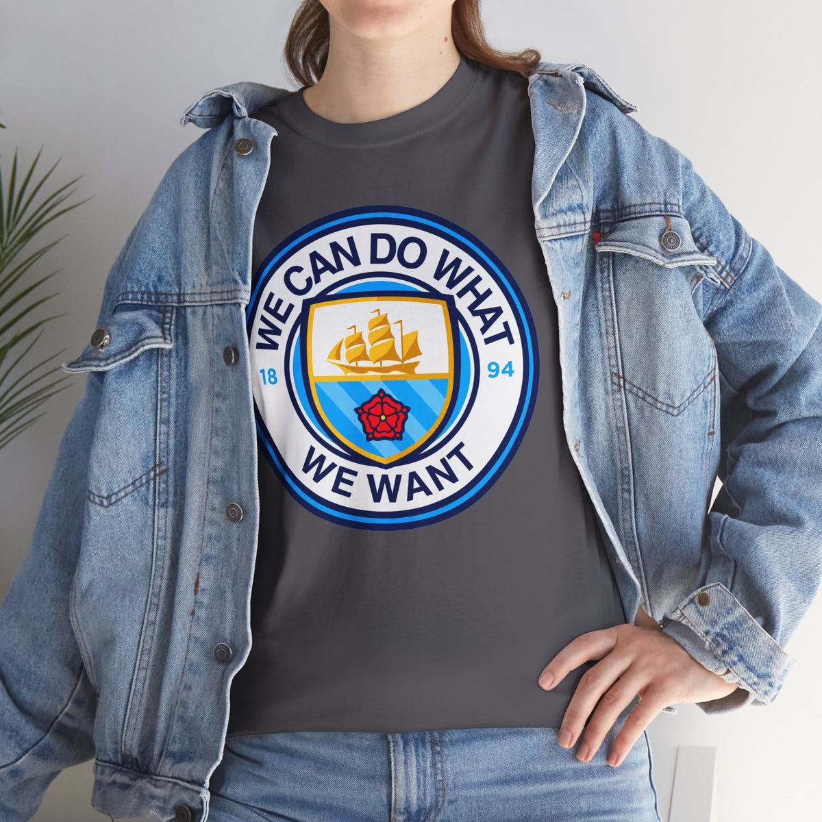 We Can Do What We Want Manchester  City Graphic Cotton T-Shirt