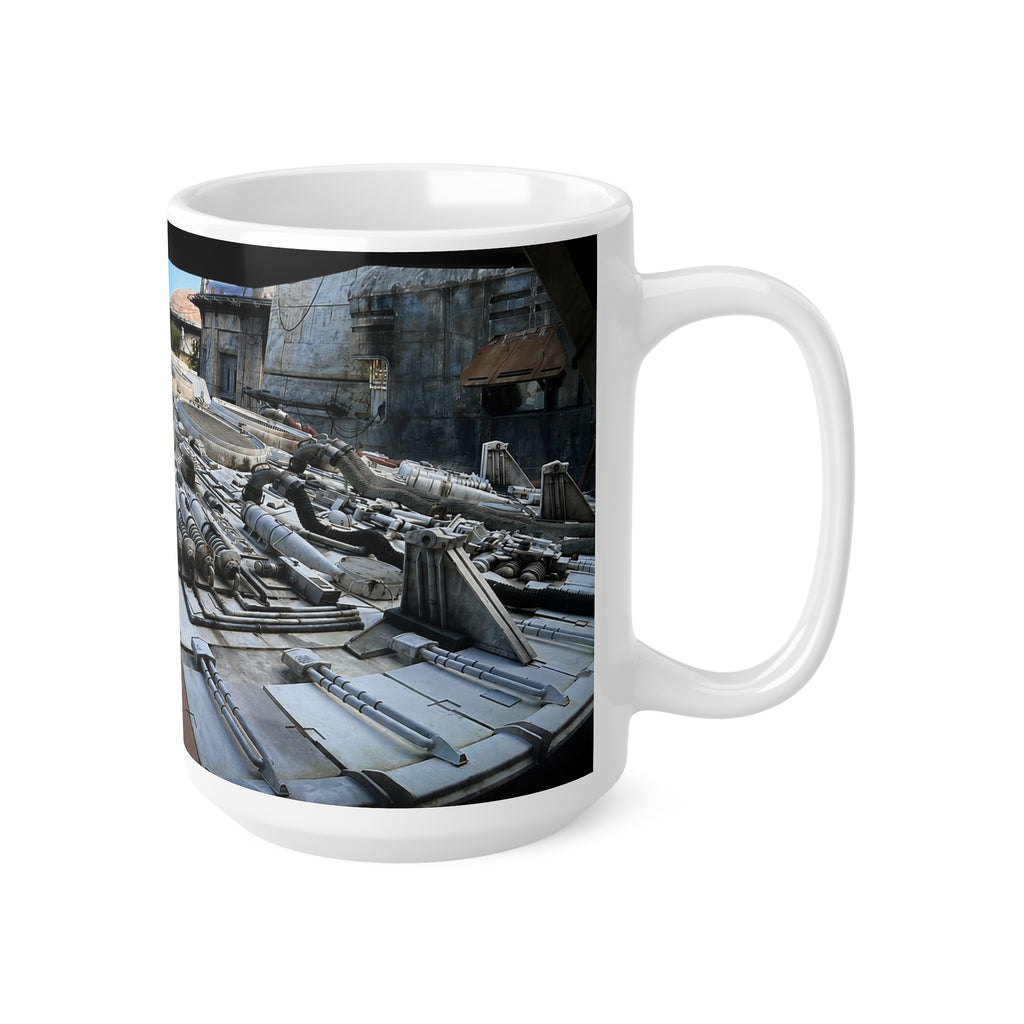 Millennium Falcon Ceramic Mug – Starship Close‑Up Coffee Cup (11oz & 15oz)