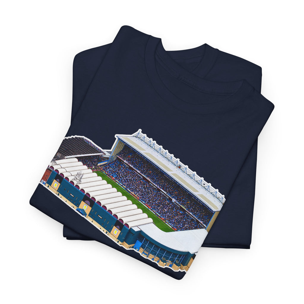 Manchester City Maine Road Stadium Illustration T‑Shirt — Vintage Football Arena Graphic Tee