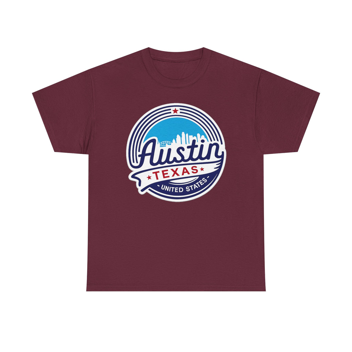 Austin Texas Retro Skyline T-Shirt — Vintage City Pride Tee