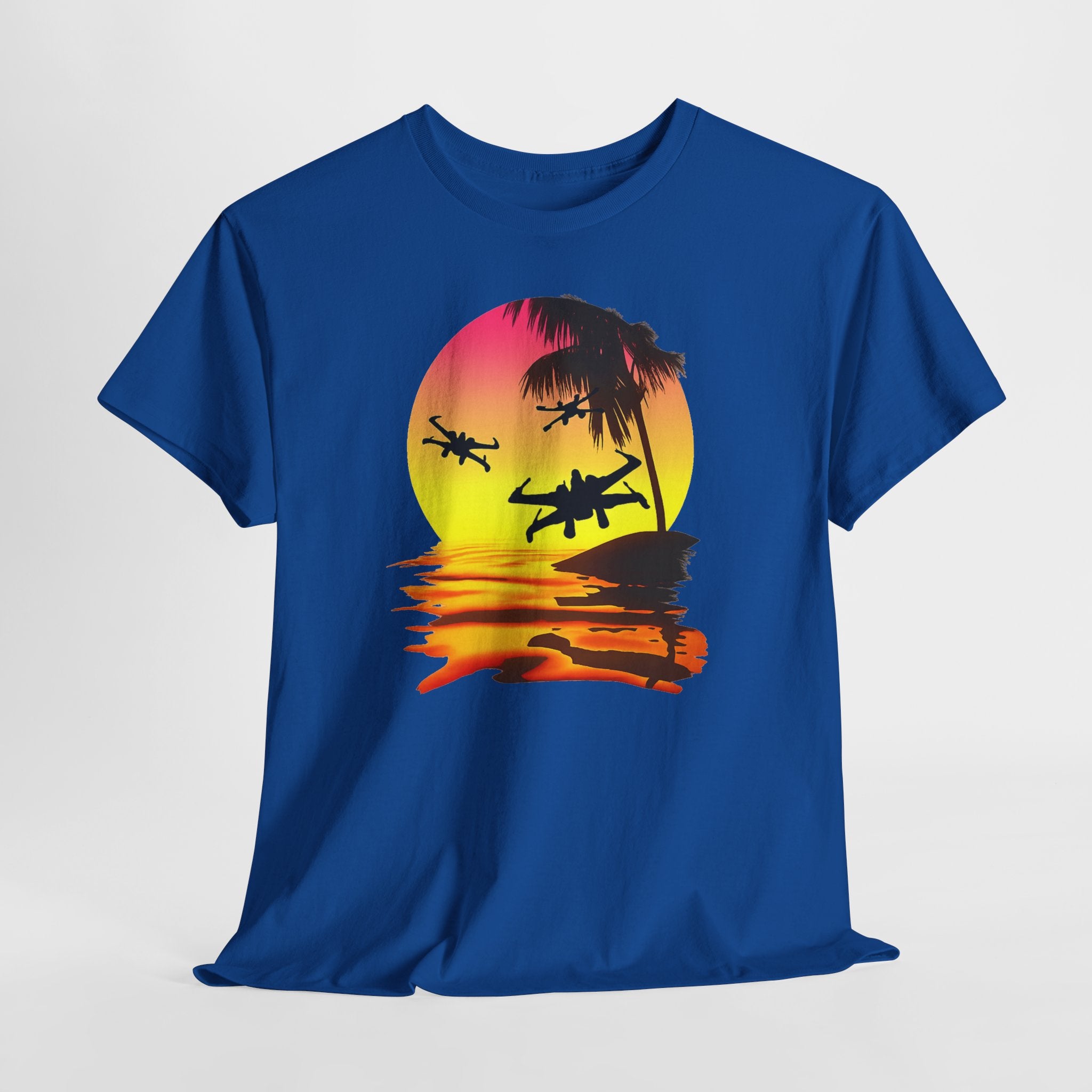 Star Wars X-Ring Sunset Beach Plane T-Shirt