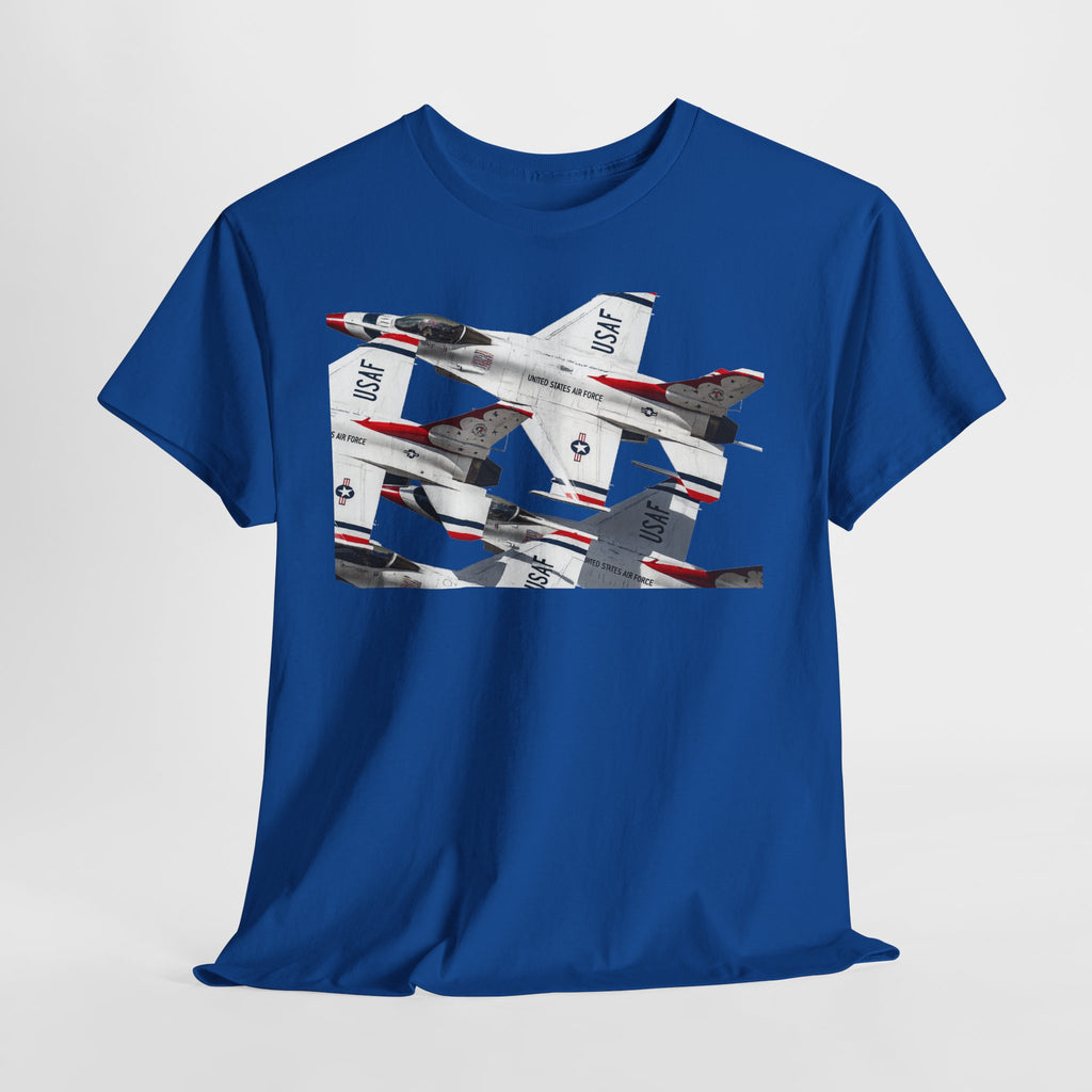 Thunderbirds Jet Formation T‑Shirt — Military Aviation Fighter Jets Tee