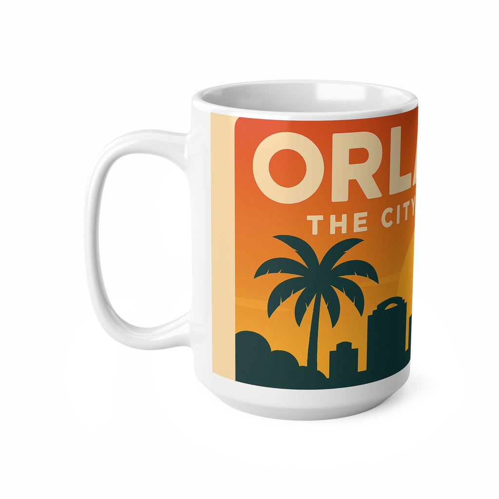 Orlando Skyline Coffee Mug – The City Beautiful Retro Ceramic Mug (11oz & 15oz)