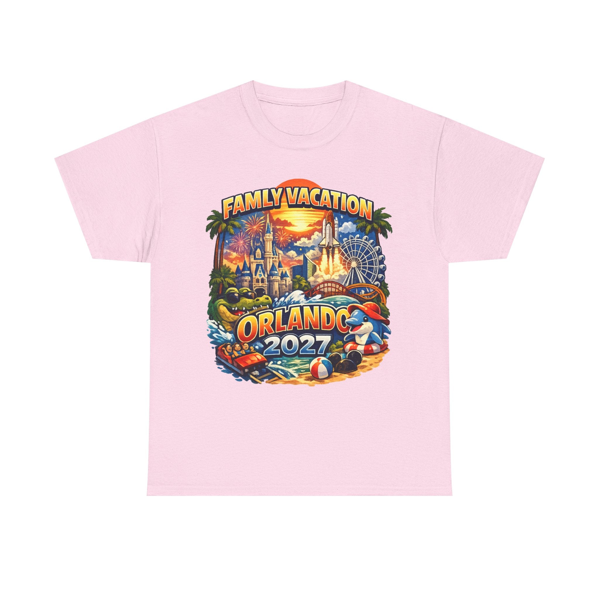 Family Vacation Orlando 2027 T-Shirt — Vintage Theme Park Souvenir Tee