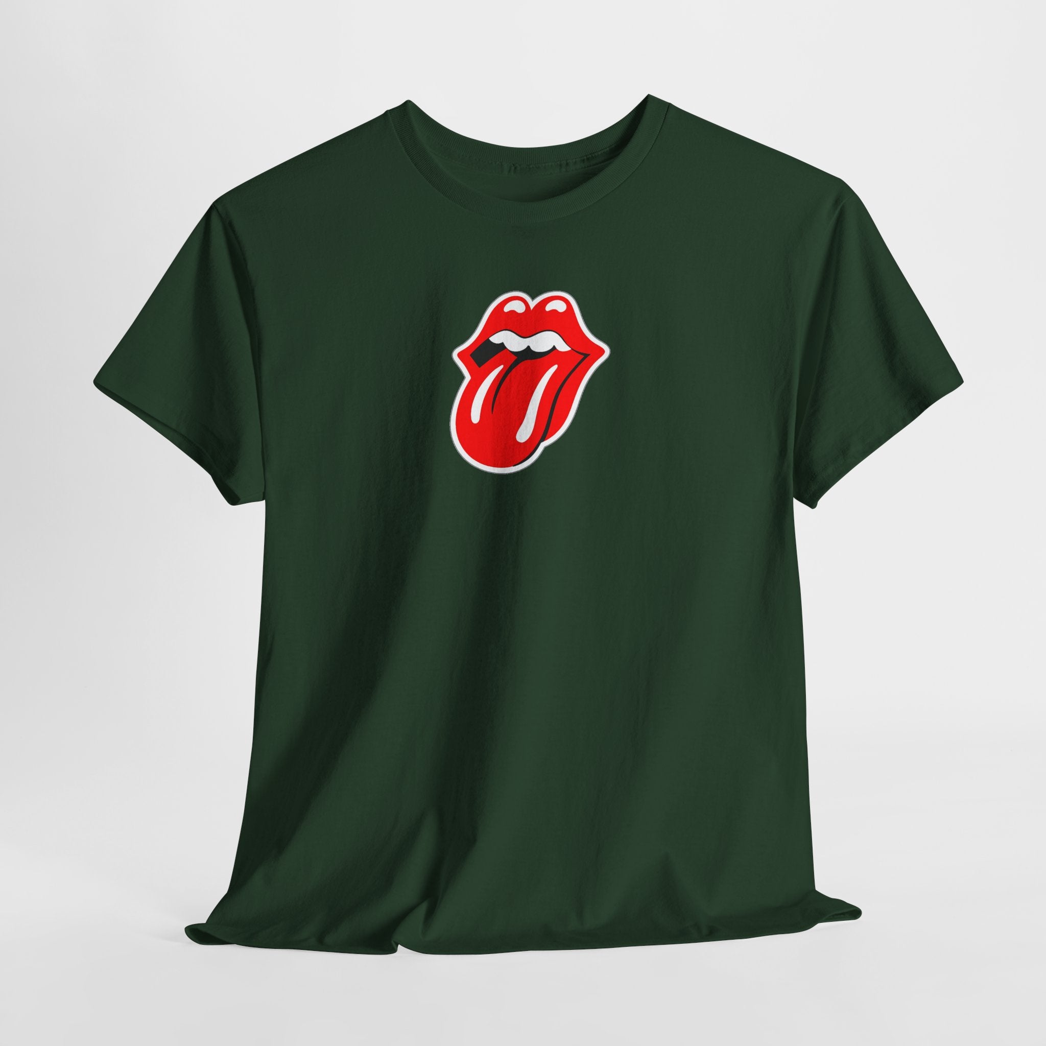 Rock Retro Red Tongue and Lips Graphic Tee