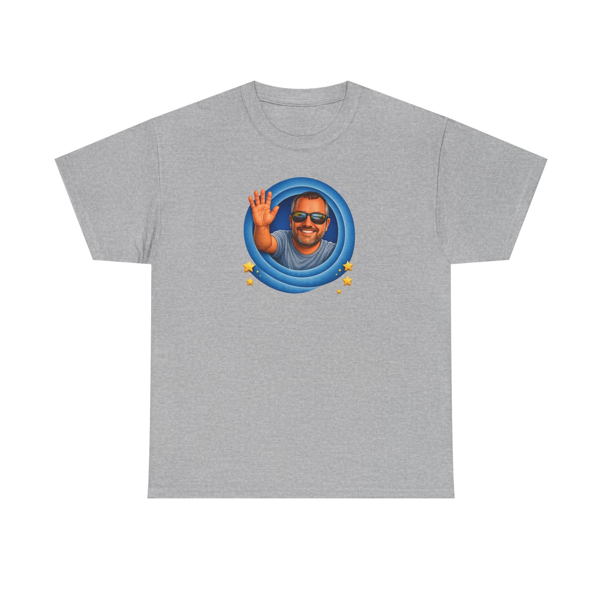 T-Shirt — "That's All, Folks!" Waving Portrait Graphic Tee