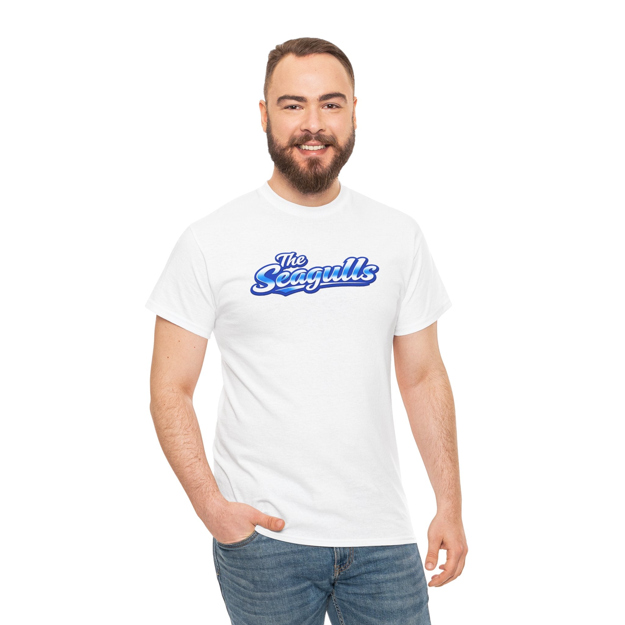 Seagulls Football Script Logo Cotton T-Shirt