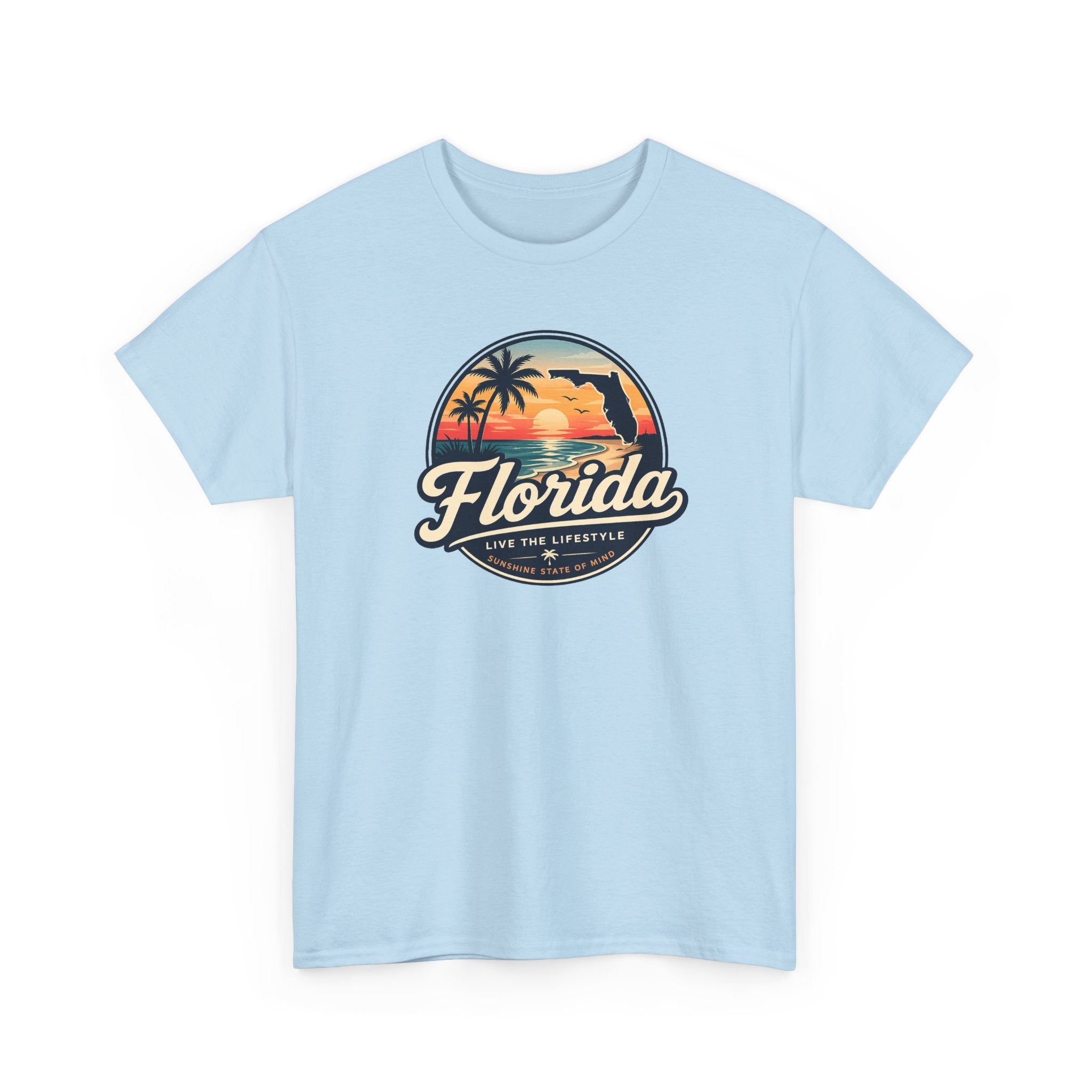 Florida Sunset Tee — Vintage Palm Beach Graphic T-Shirt