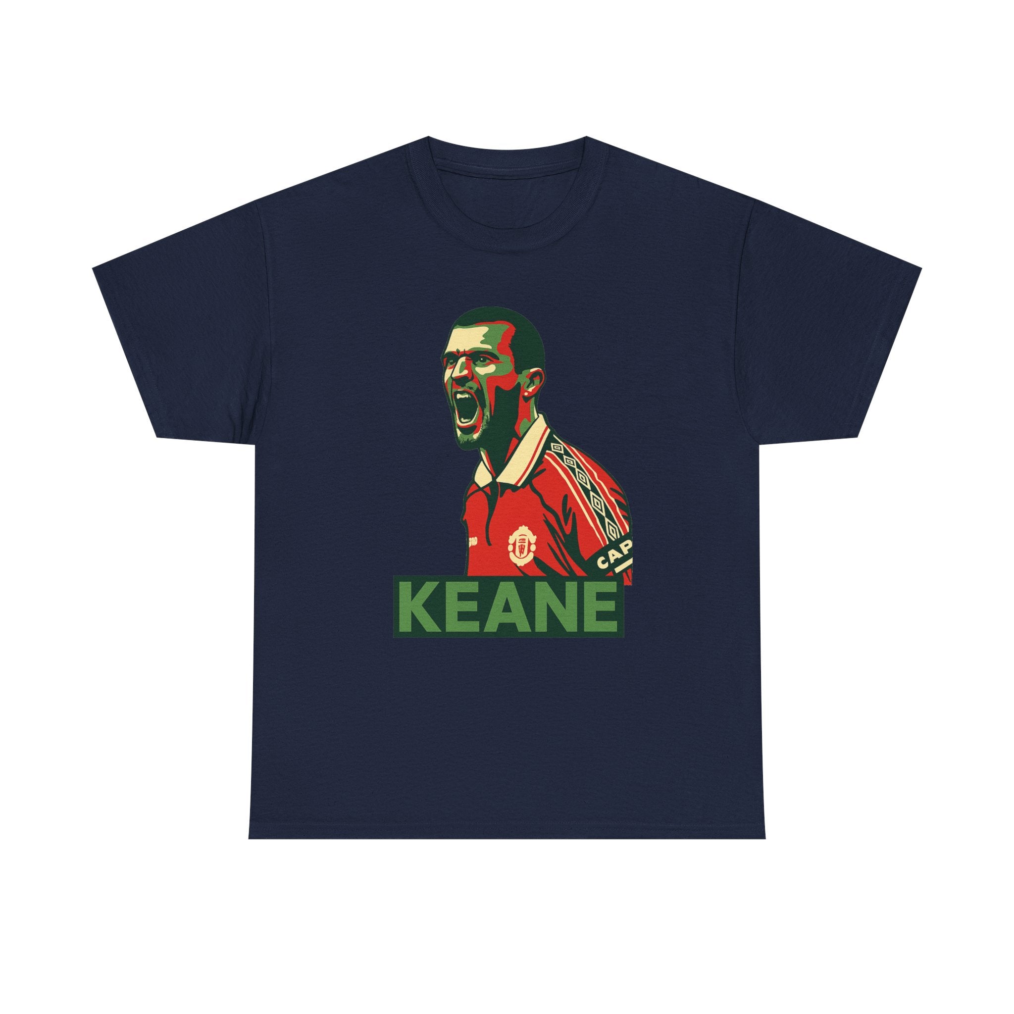 Roy Keane Retro Soccer Tee - Iconic Football Legend Graphic Shirt
