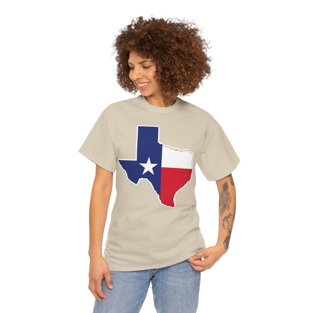 Texas Flag Outline T-Shirt — Lone Star State Pride Tee