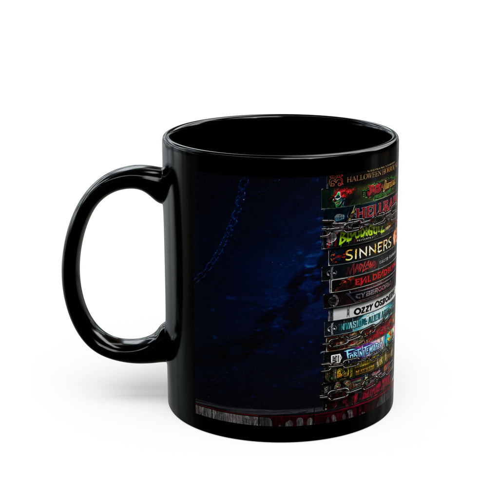 Hellraiser Pinhead & Lament Configuration Black Coffee Mug – Horror Movie Fan Gift (11oz/15oz)