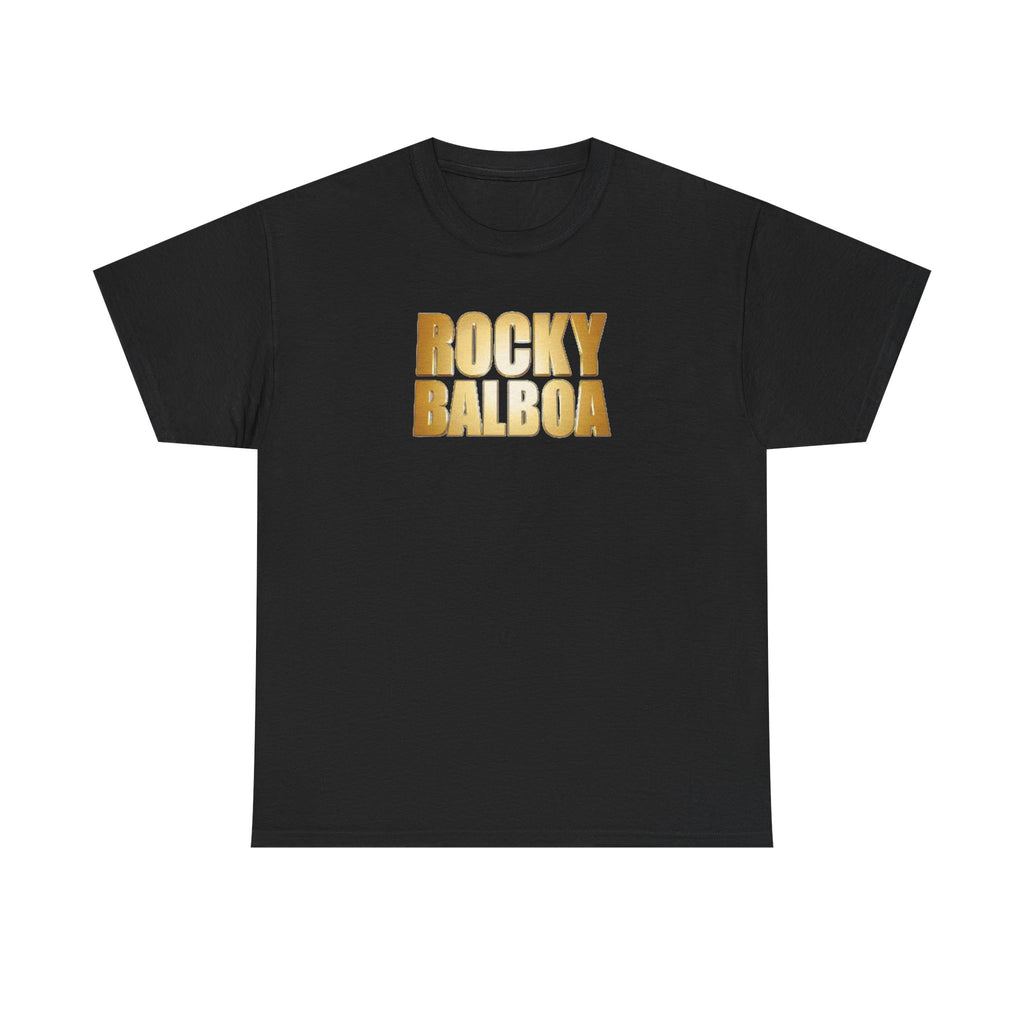Rocky Balboa Gold Logo Tee — Retro Boxing Movie Fan T-Shirt