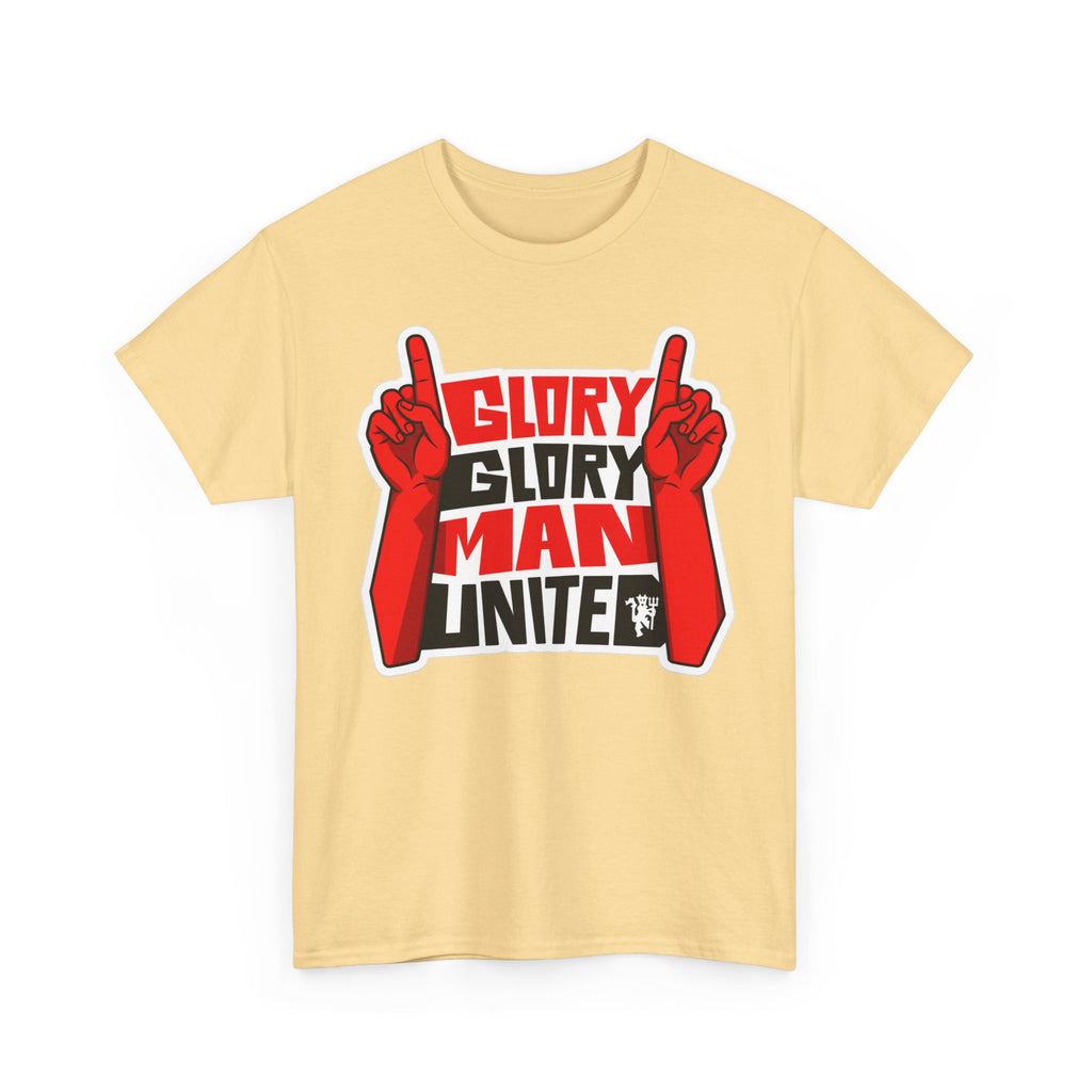 Glory Glory Man United T-Shirt — Retro Red Football Fan Tee