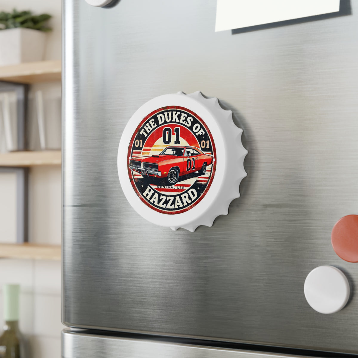 Dukes of Hazzard Bottle Opener — General Lee 01 Car Cap