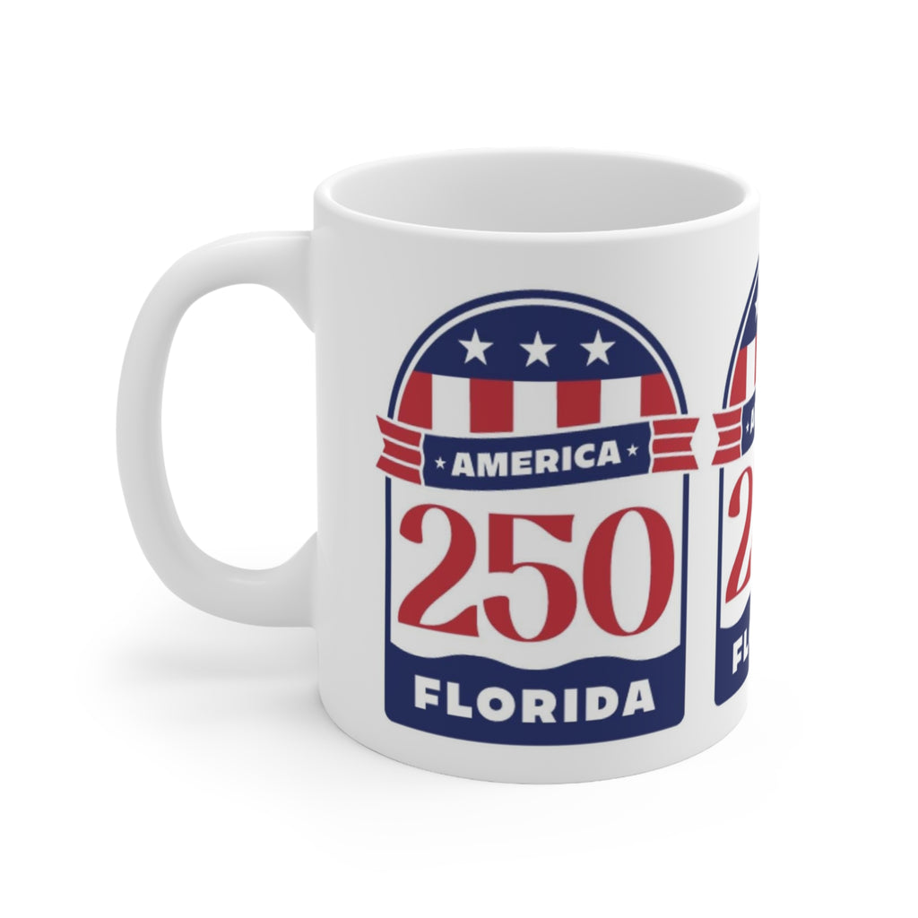 Florida 250 America Ceramic Coffee Mug — Patriotic Racing Number 11oz/15oz