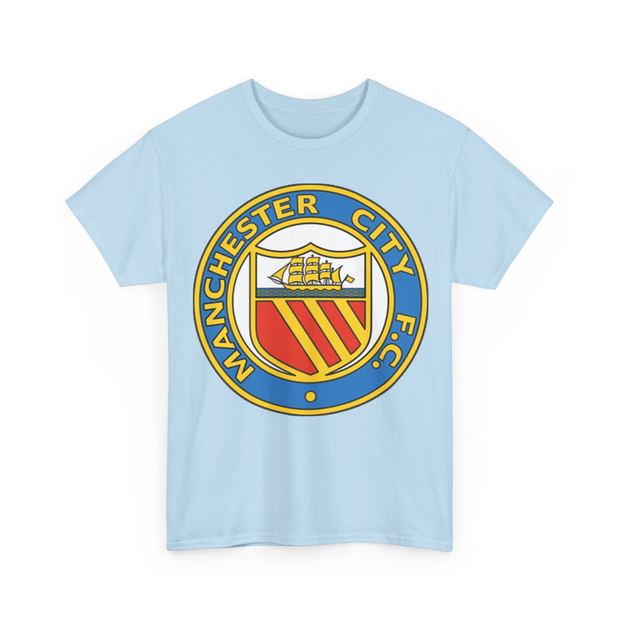 Manchester City Football Club Retro Crest T-Shirt - Retro Soccer Fan Tee