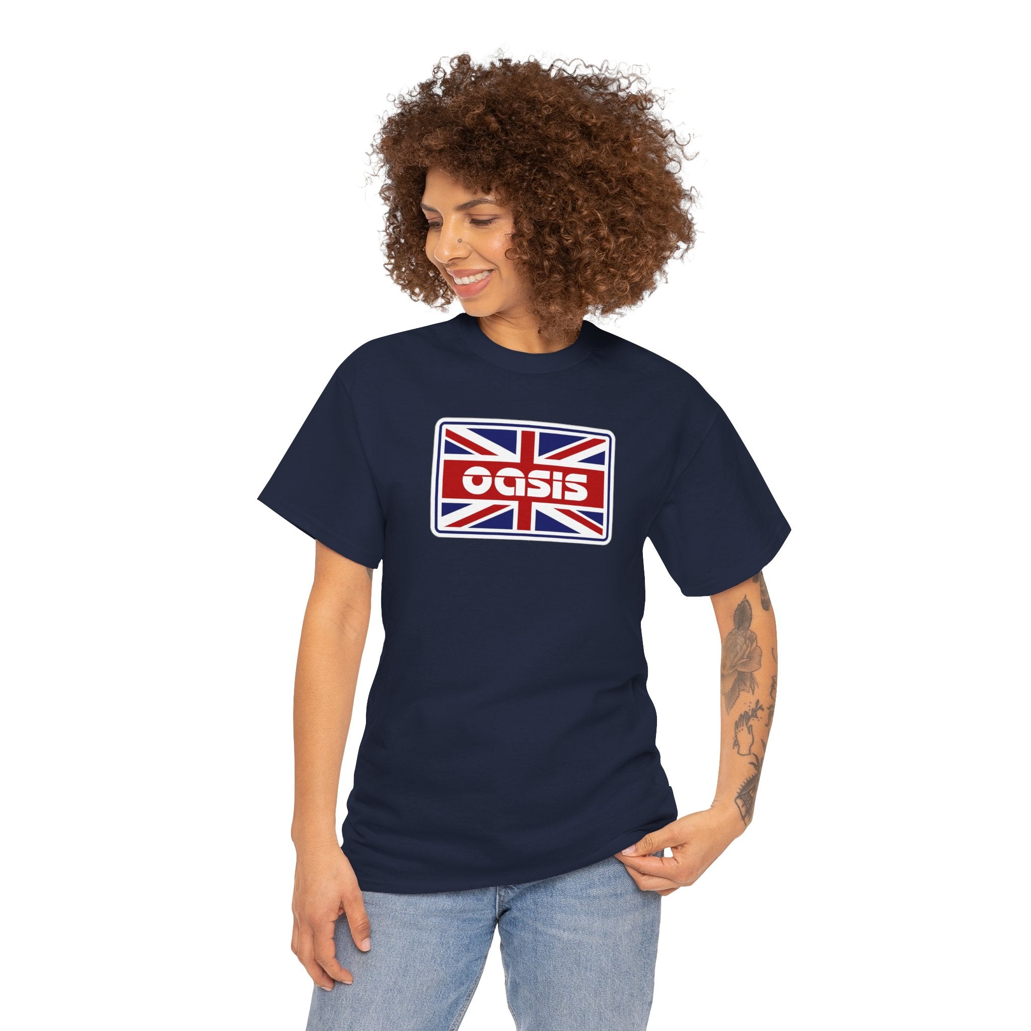 Oasis Union Jack Graphic Tee Cotton T-Shirt