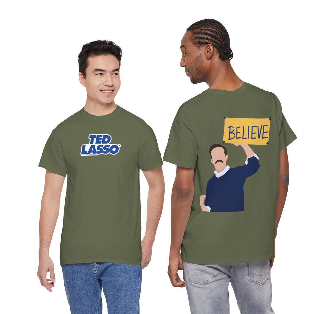 Ted Lasso Inspired "Believe" Tee — Inspirational TV Fan Shirt Cotton T-Shirt
