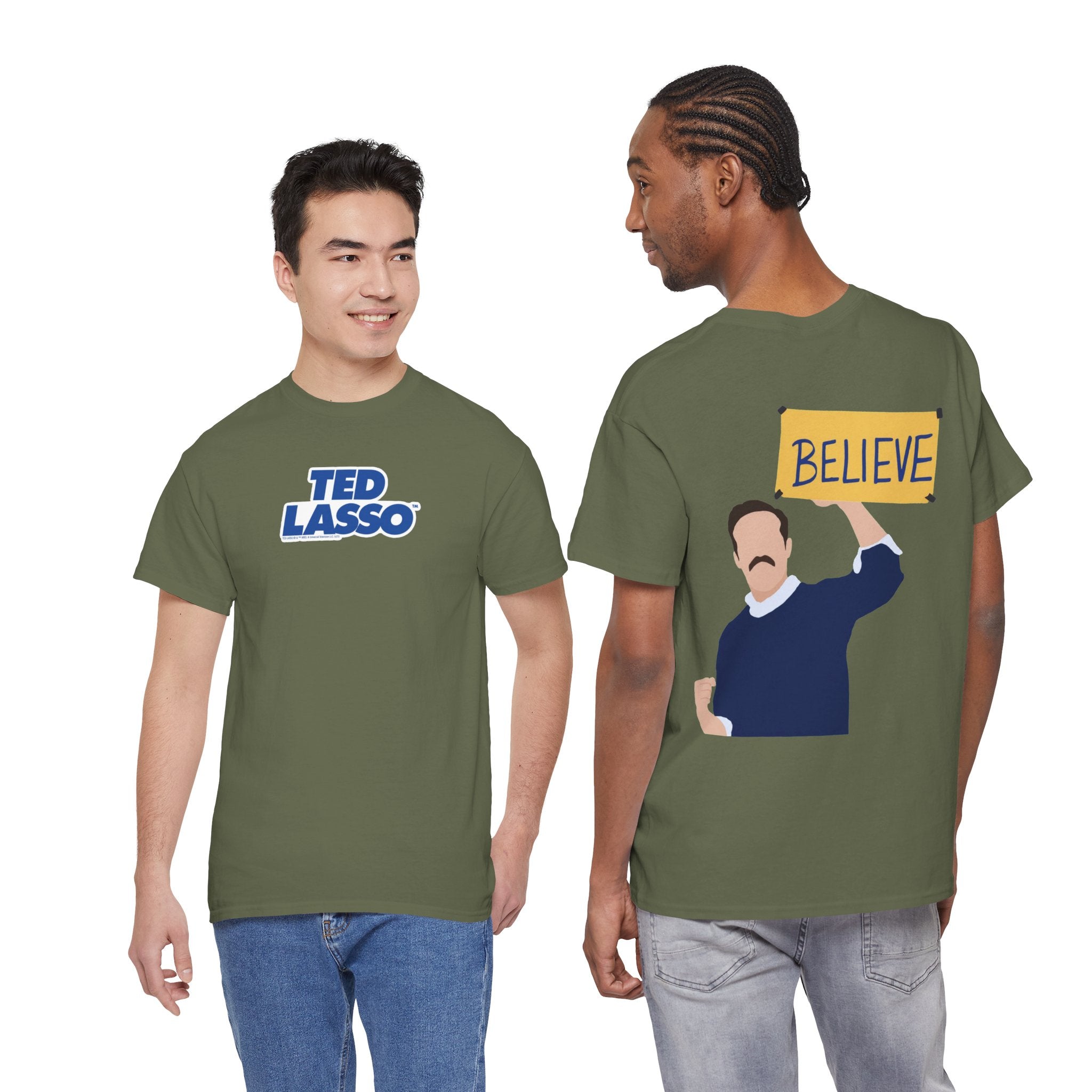 Ted Lasso Inspired "Believe" Tee — Inspirational TV Fan Shirt Cotton T-Shirt