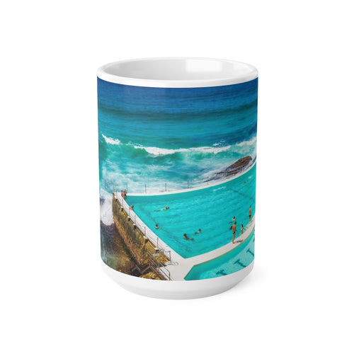 Coastal Ocean Pool Ceramic Mug — Beach Waves 11oz/15oz