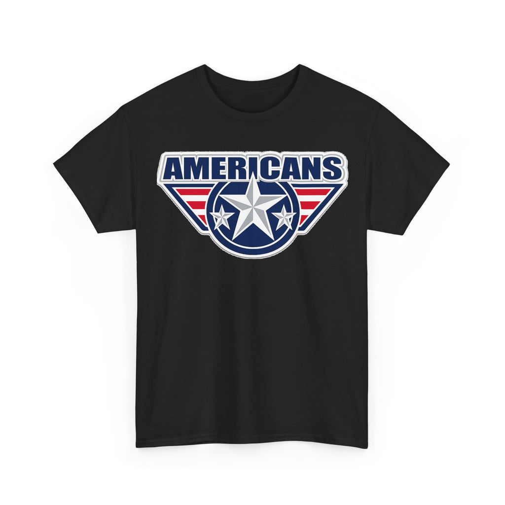 Americans Patriotic Star T‑Shirt — Red White Blue USA Graphic Tee