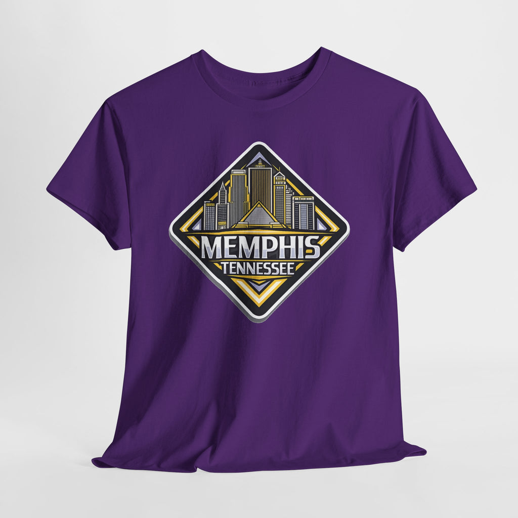 Memphis Tennessee Skyline T‑Shirt — Retro City Badge Tee