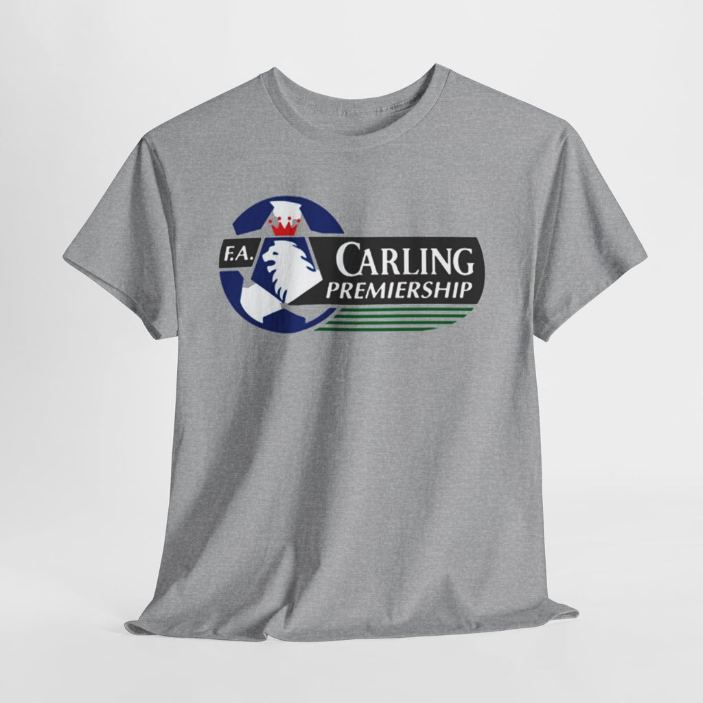 Carling Premiership Soccer Logo Tee — Vintage Football T‑Shirt