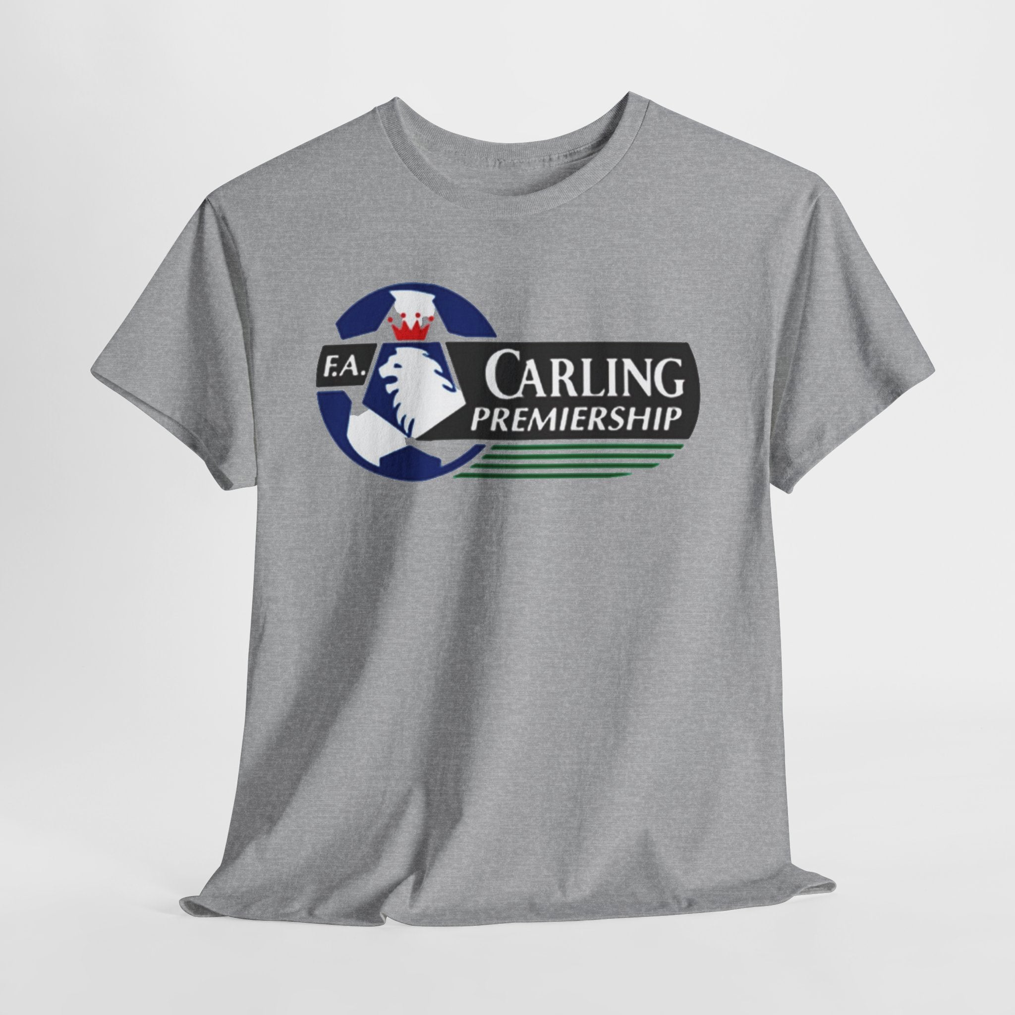 Carling Premiership Soccer Logo Tee — Vintage Football T‑Shirt